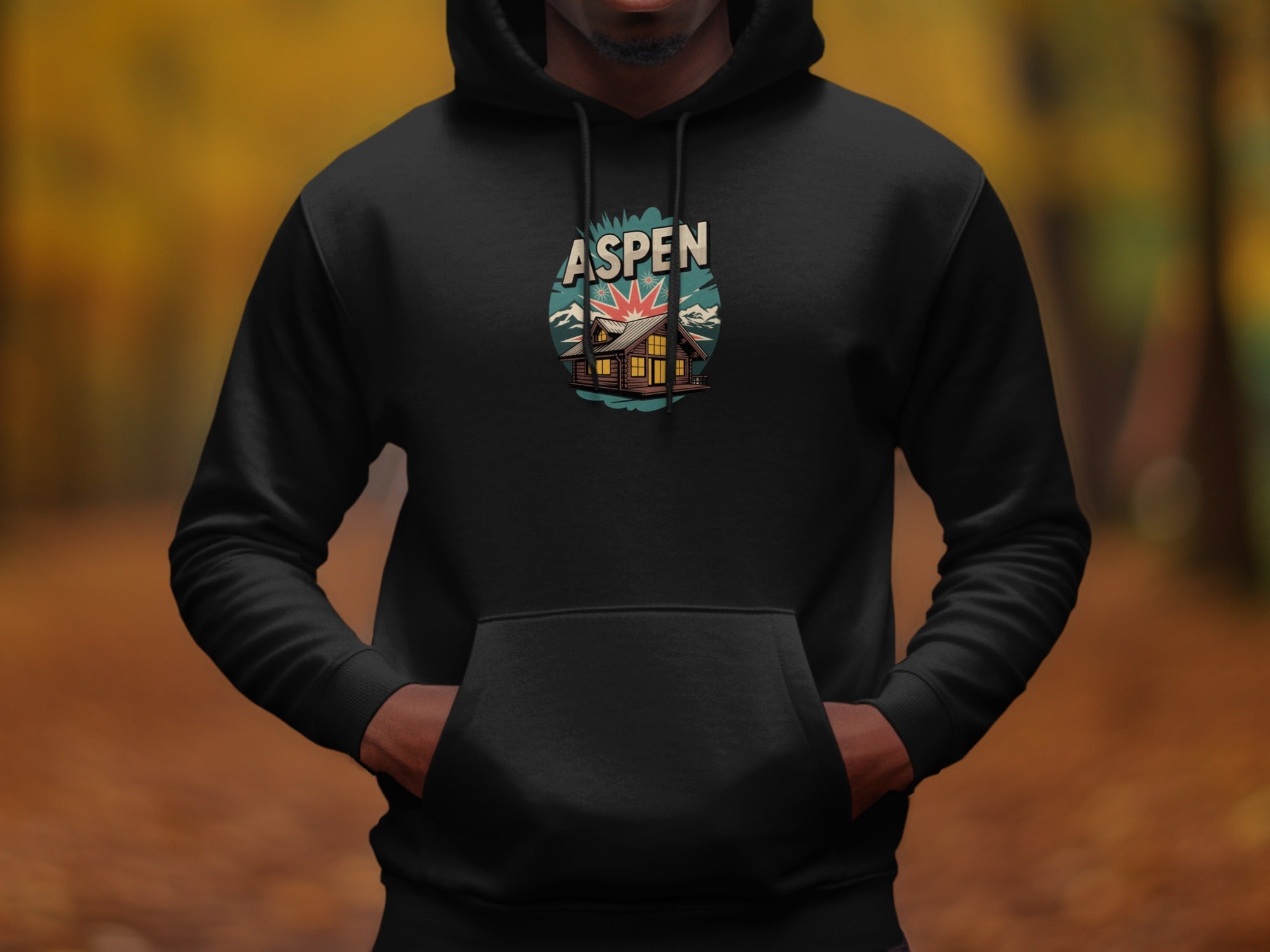Aspen Mountain Cabin Hoodies Cozy Apparel Product