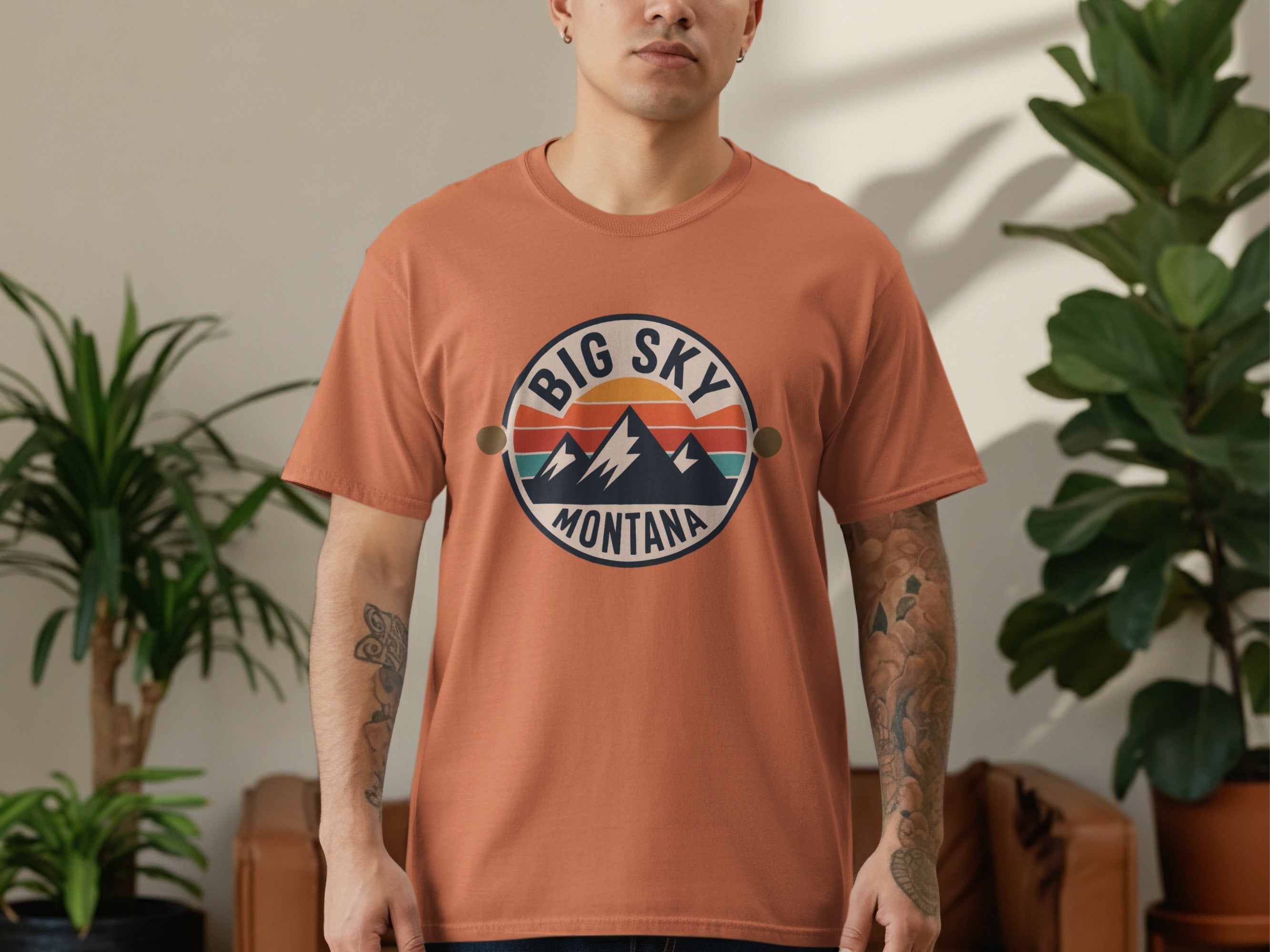 Big Sky Montana Graphic Tee Casual Apparel