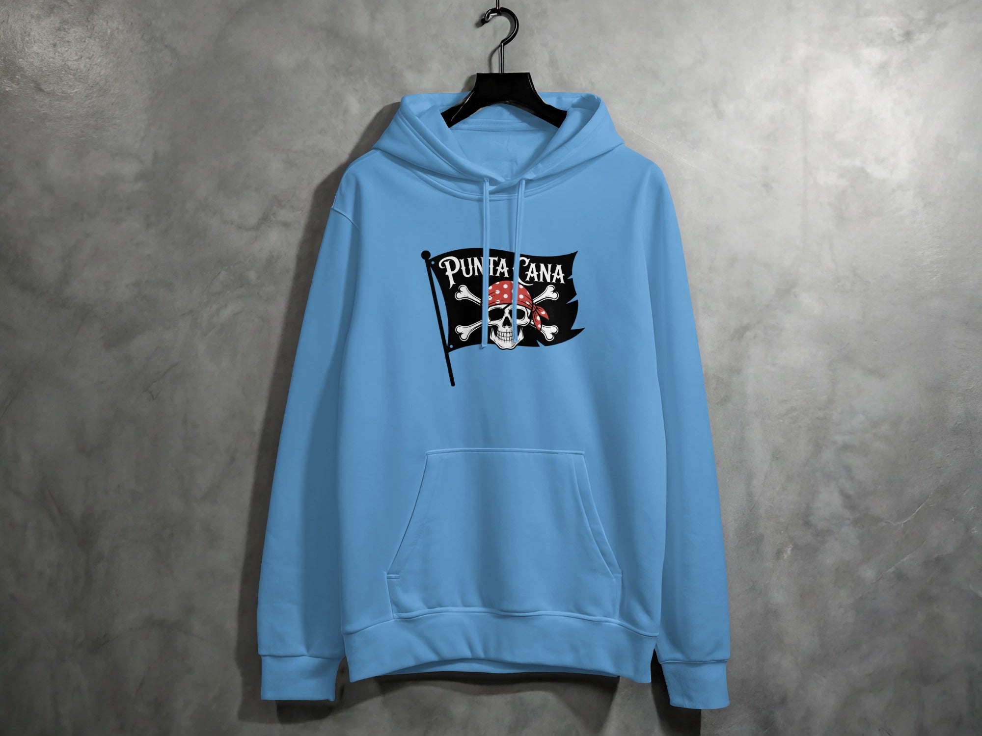 Punta Cana Blue Skull Graphic Hoodie product