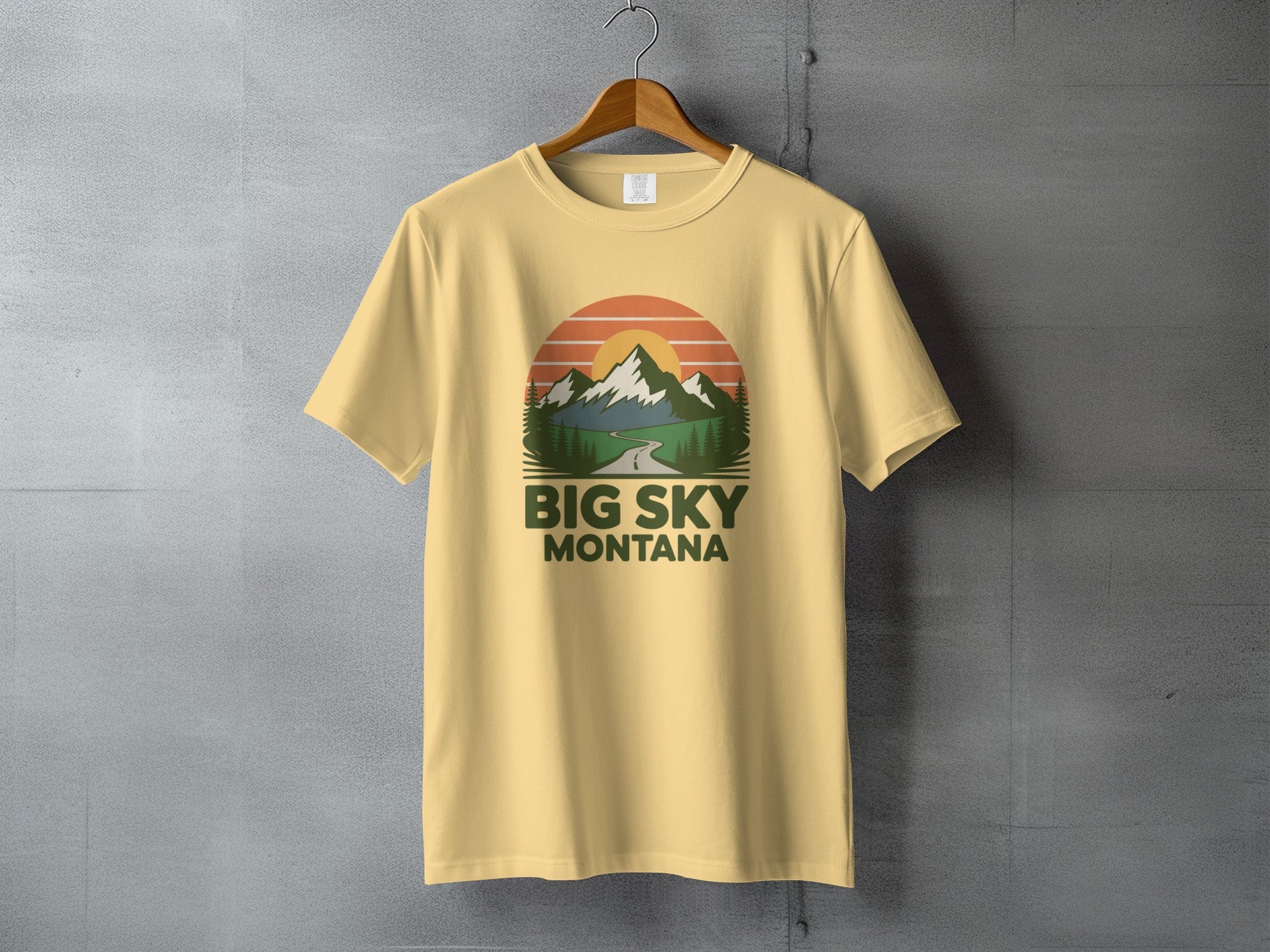 Big Sky Montana Scenic Mountain Tee Product