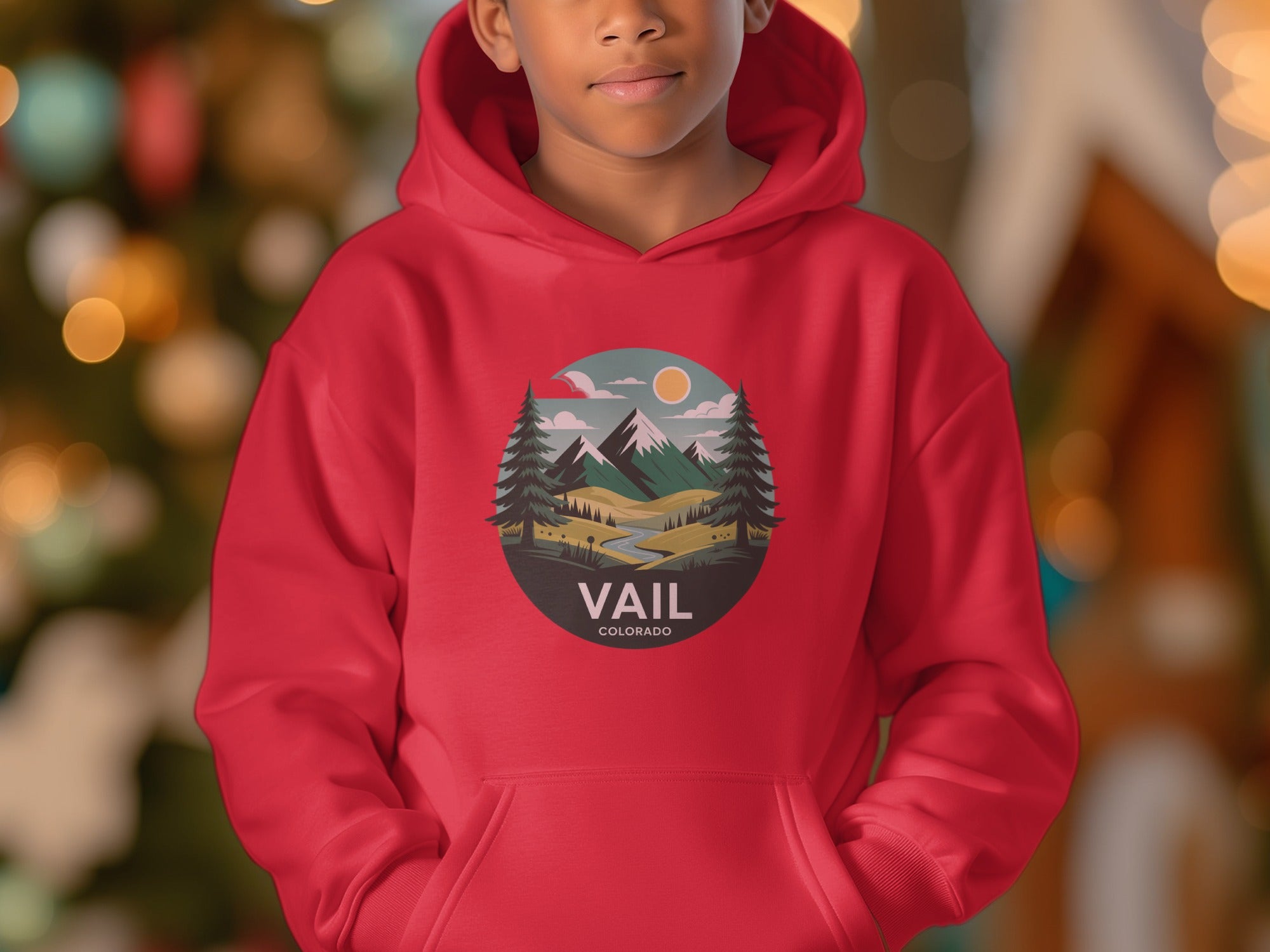 Vail Colorado Scenic Hoodie for Outdoor Enthusiasts product