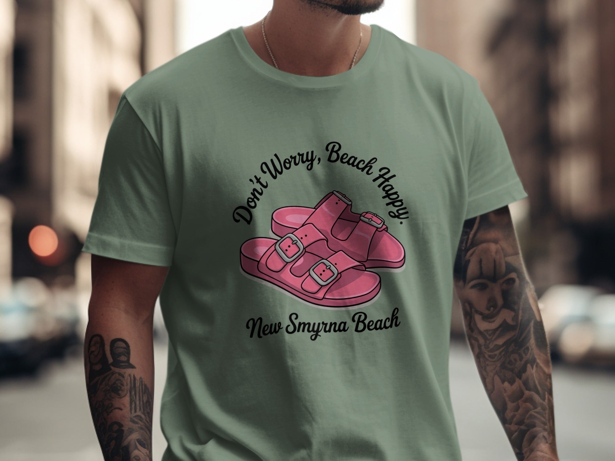 Don't Worry Beach Happy New Smyrna Beach T-Shirt product type