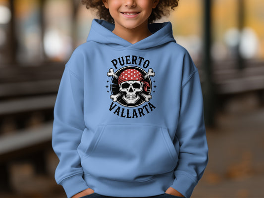 Puerto Vallarta Pirate Skull Graphic Hoodie product type
