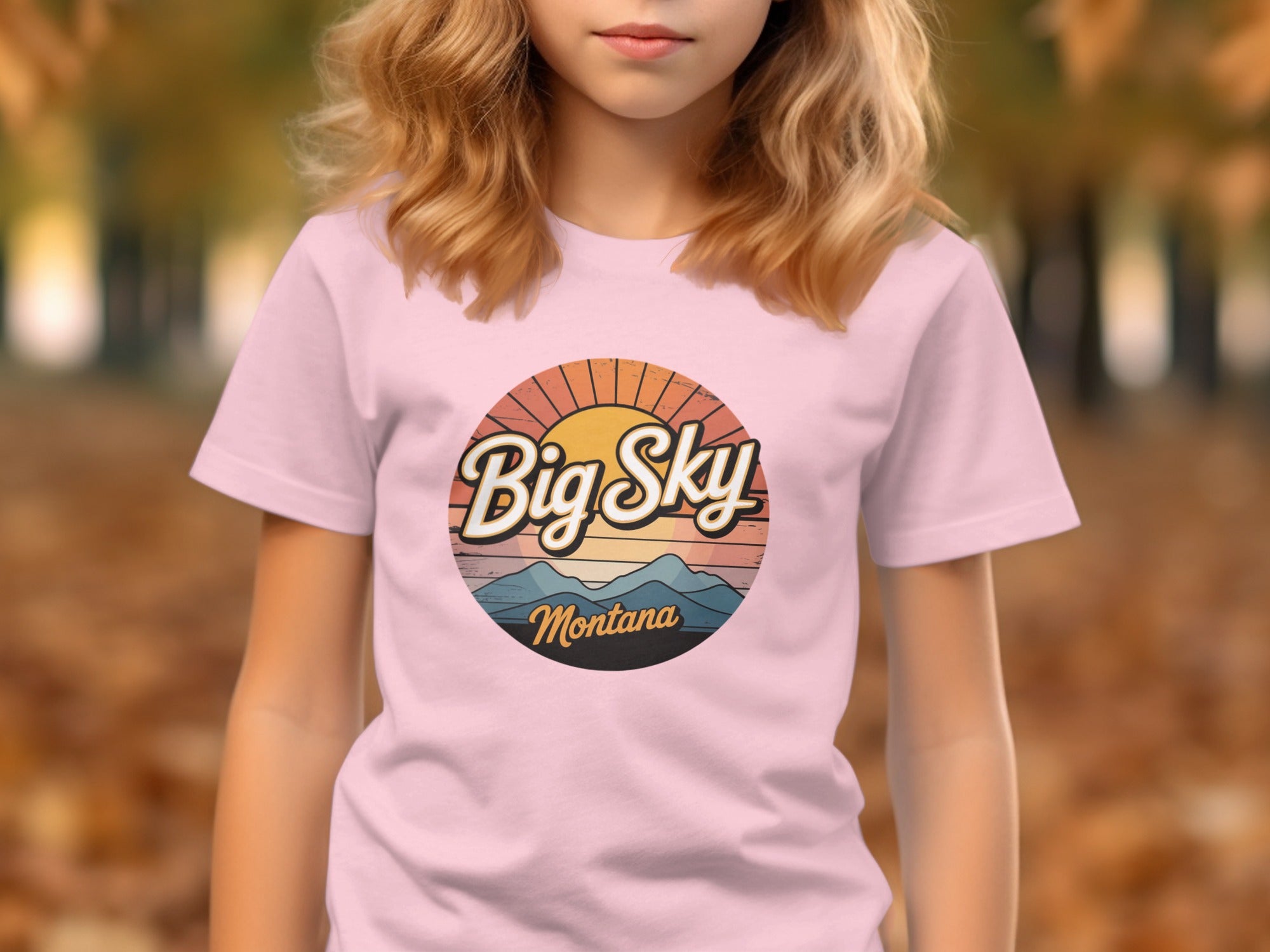 Big Sky Montana Retro Design Graphic T-Shirt