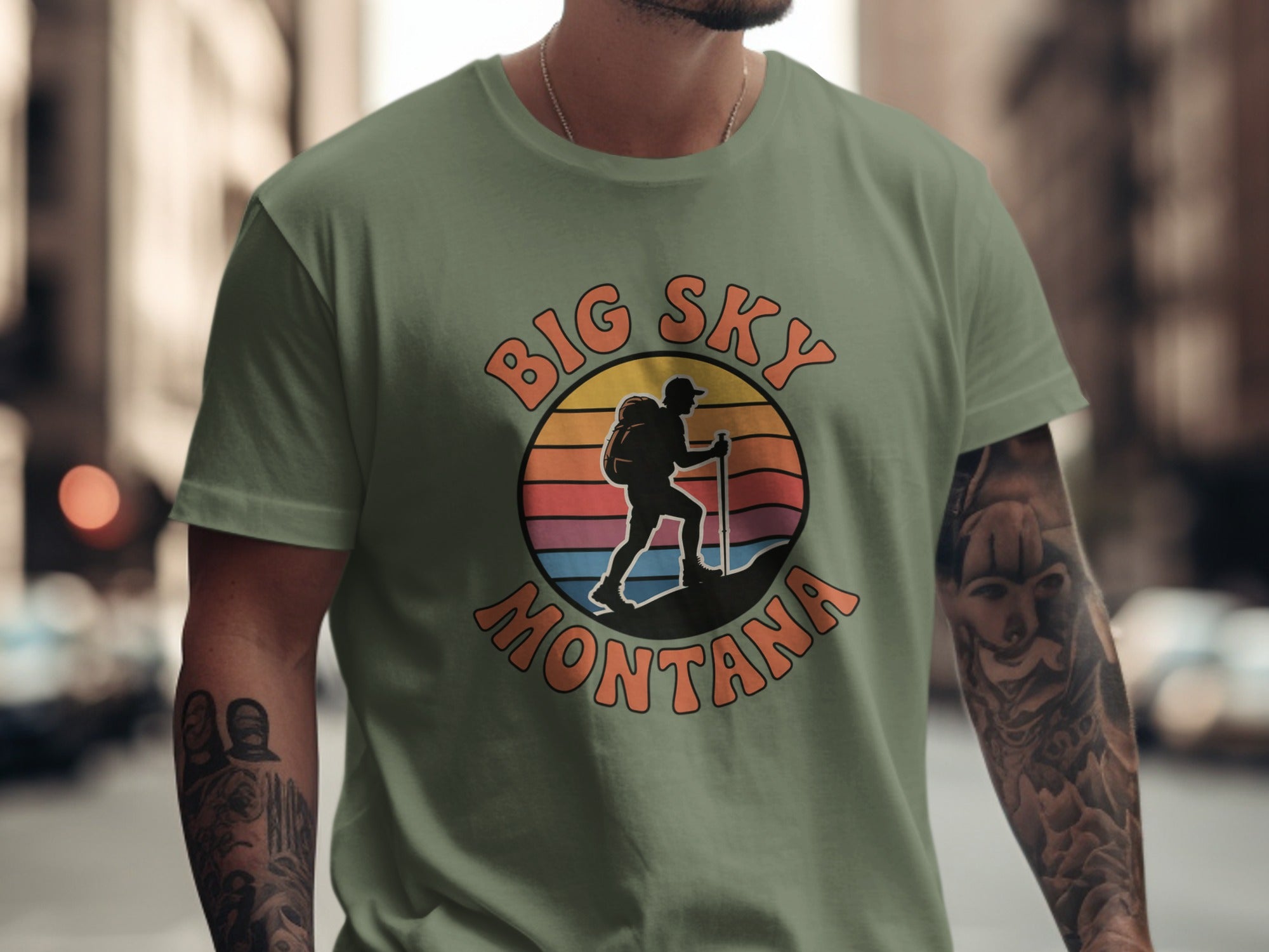 Big Sky Montana Nature Hiking Adventure Shirt