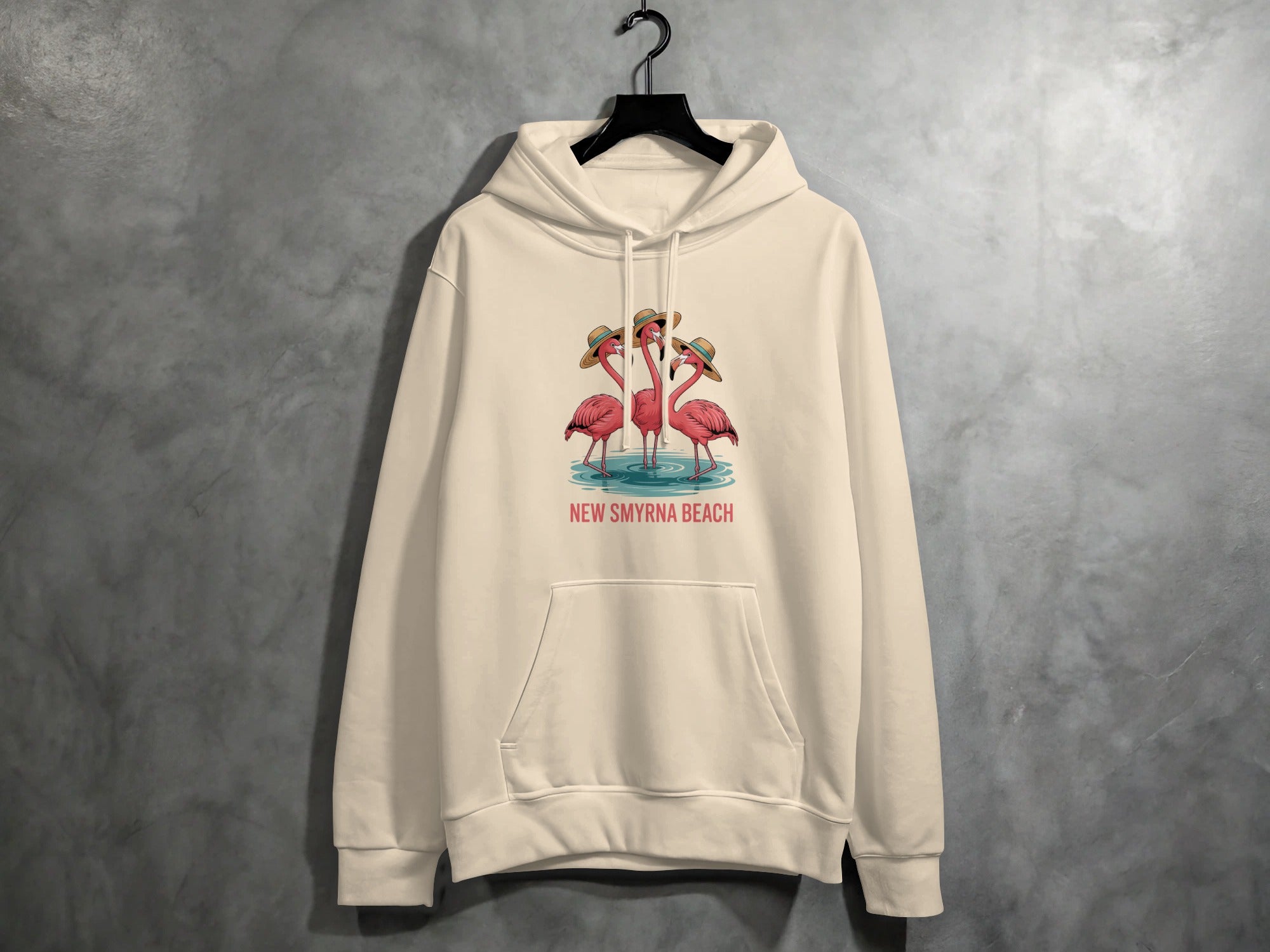 New Smyrna Beach Flamingo Design Hoodie product