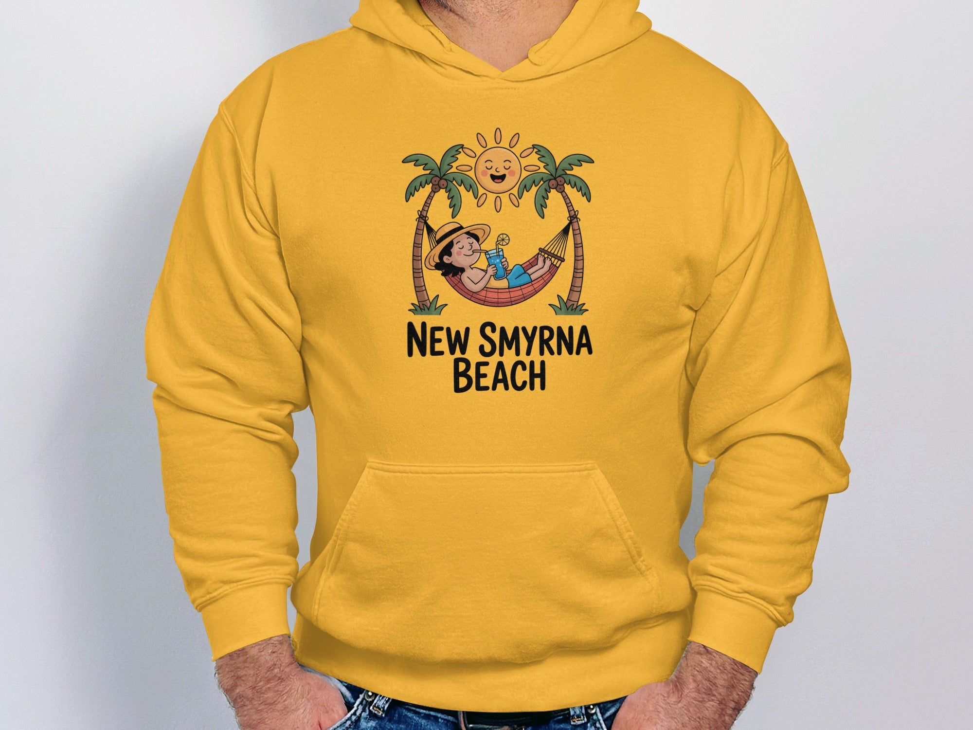 New Smyrna Beach Yellow Casual Hoodie product