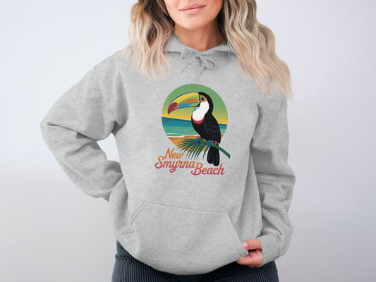 New Smyrna Beach Toucan Graphic Hoodie product