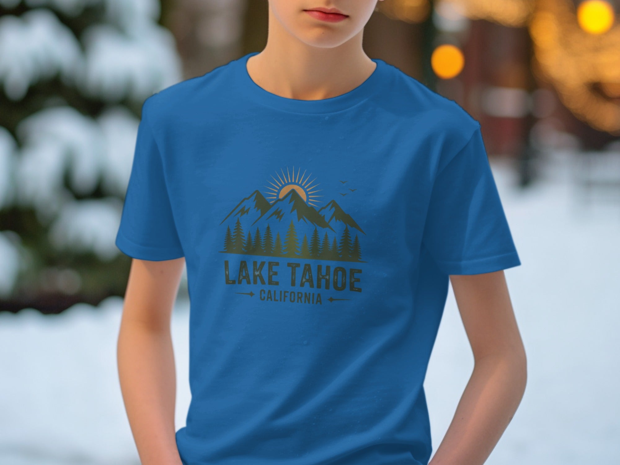 Scenic Lake Tahoe California T-shirt for Nature Lovers