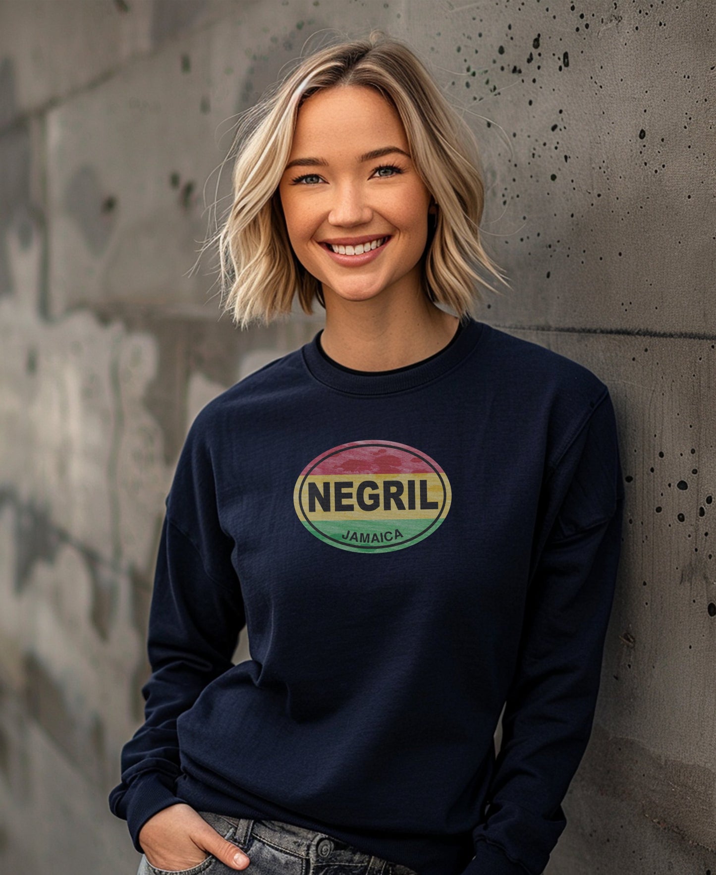 Negril Jamaica Graphic Long Sleeve Shirt product type