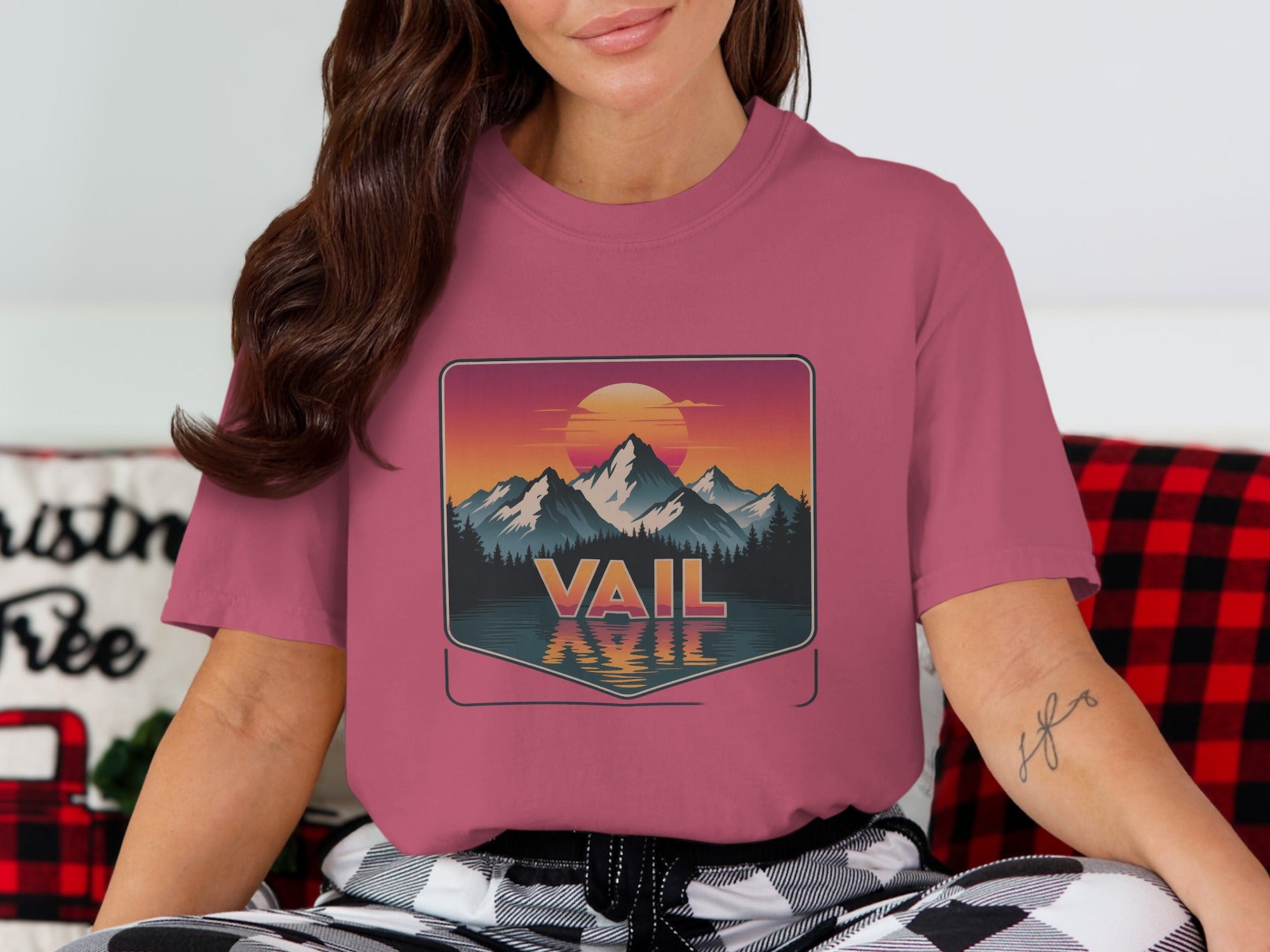Vail Mountains Sunset Graphic T-shirt product type