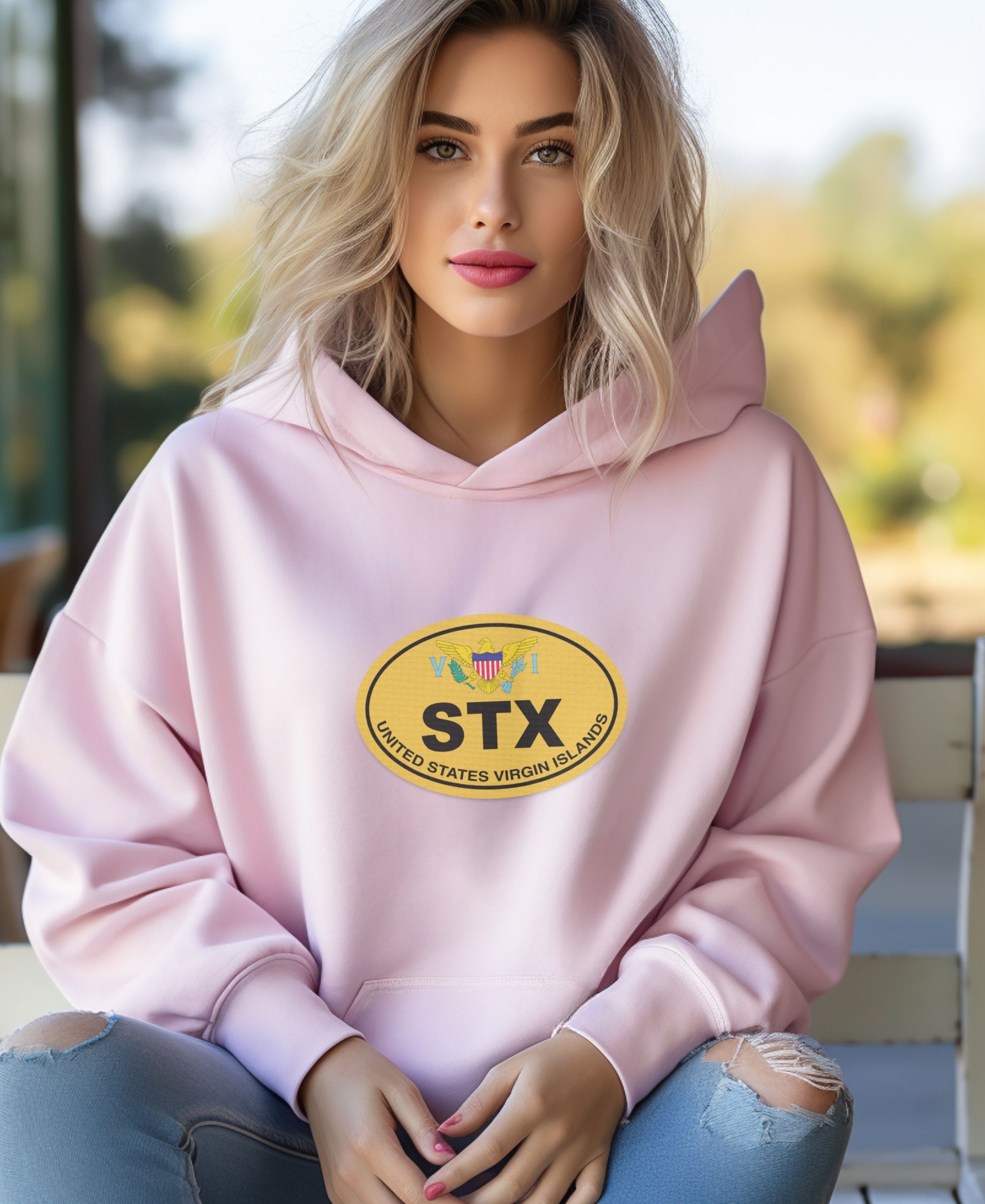 St Croix Island Style & Festive Vibes Womens Hoodie