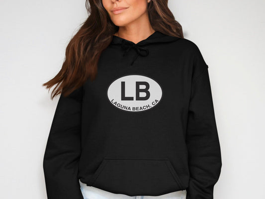 Laguna Beach  Oval Logo Vacation Travel Hoodie Gift Souvenir Royal 