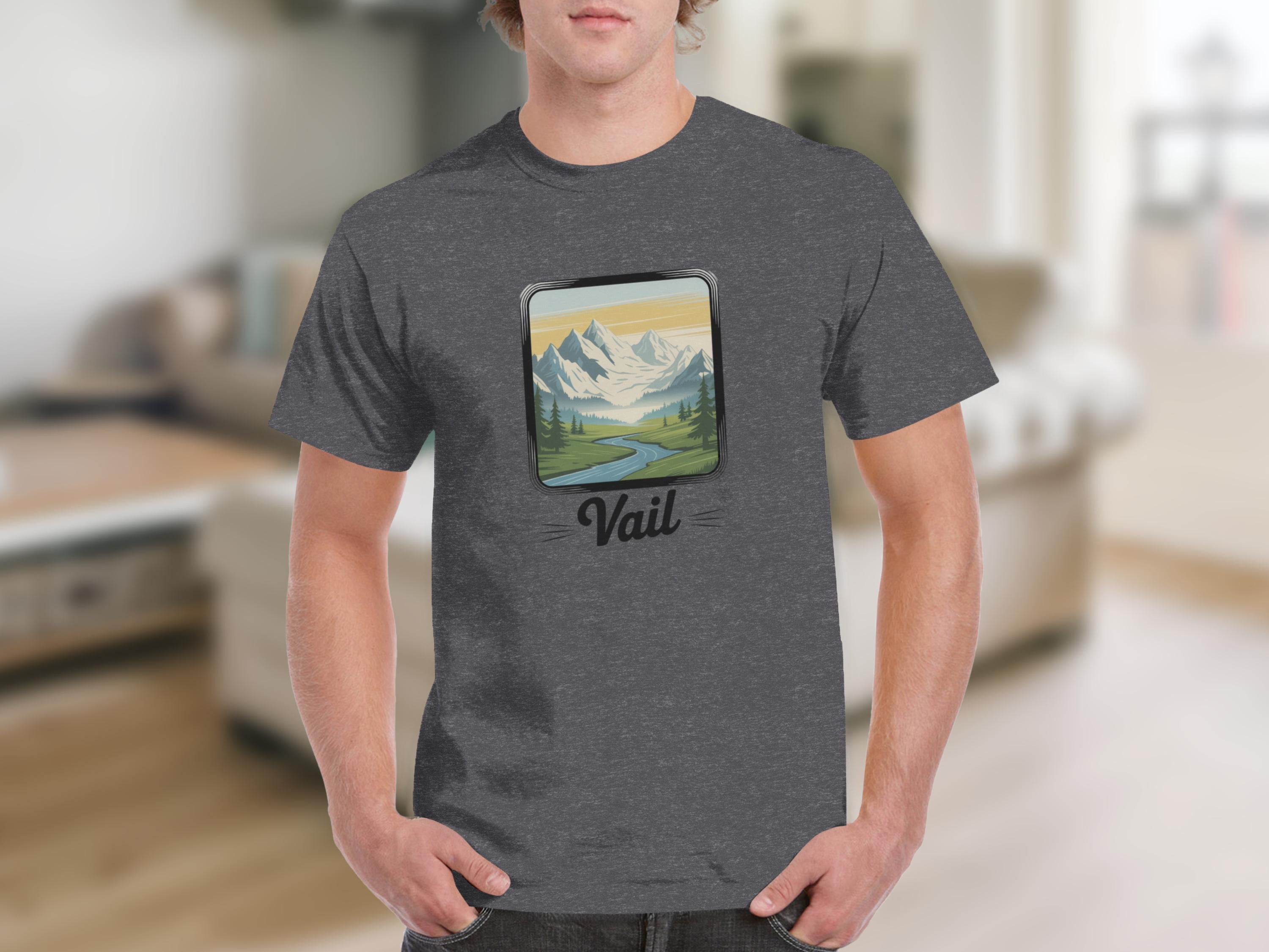 Scenic Mountain View Vail Graphic T-Shirt product