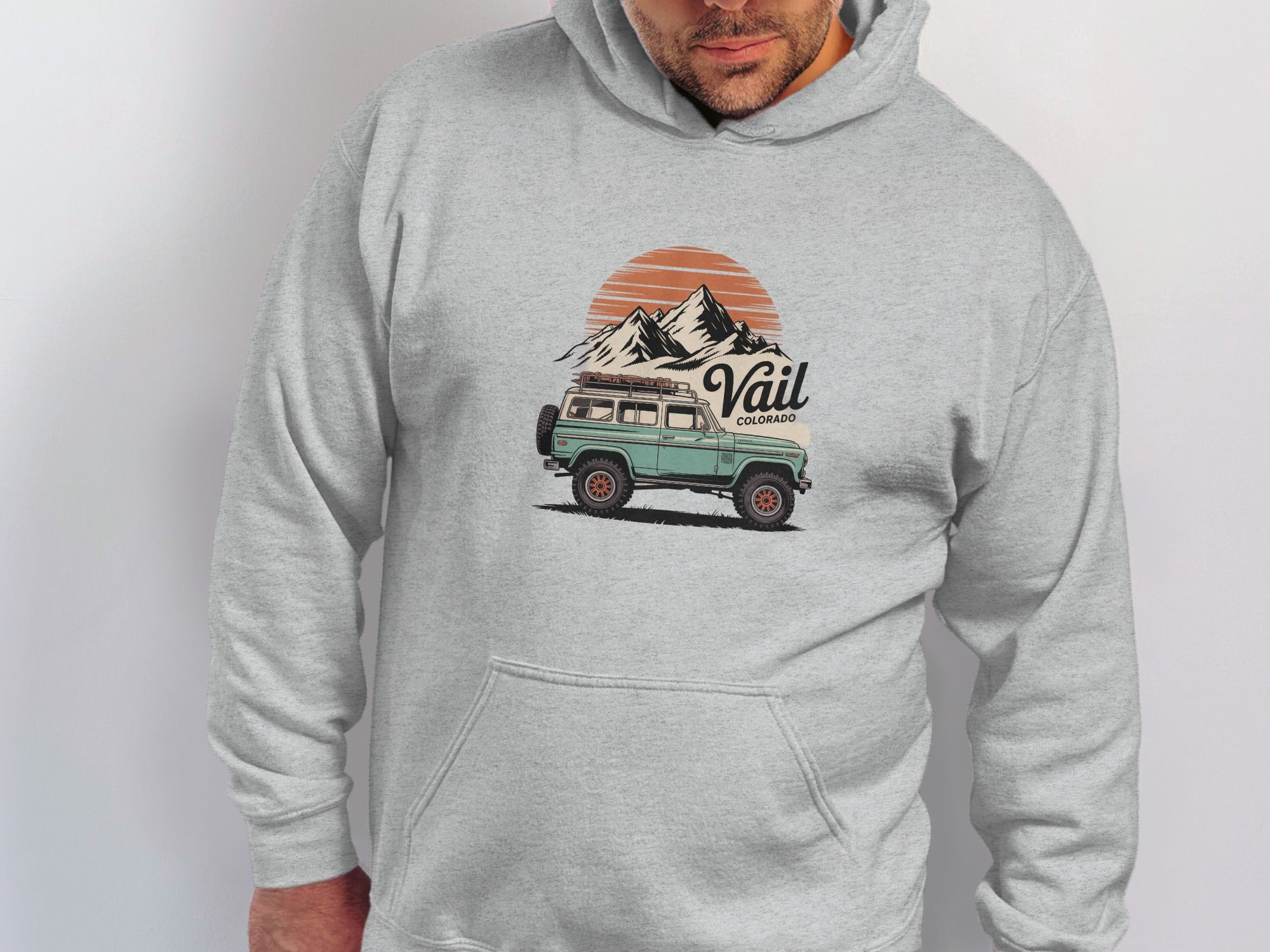 Vail Colorado Retro Mountain Adventure Hoodie product type