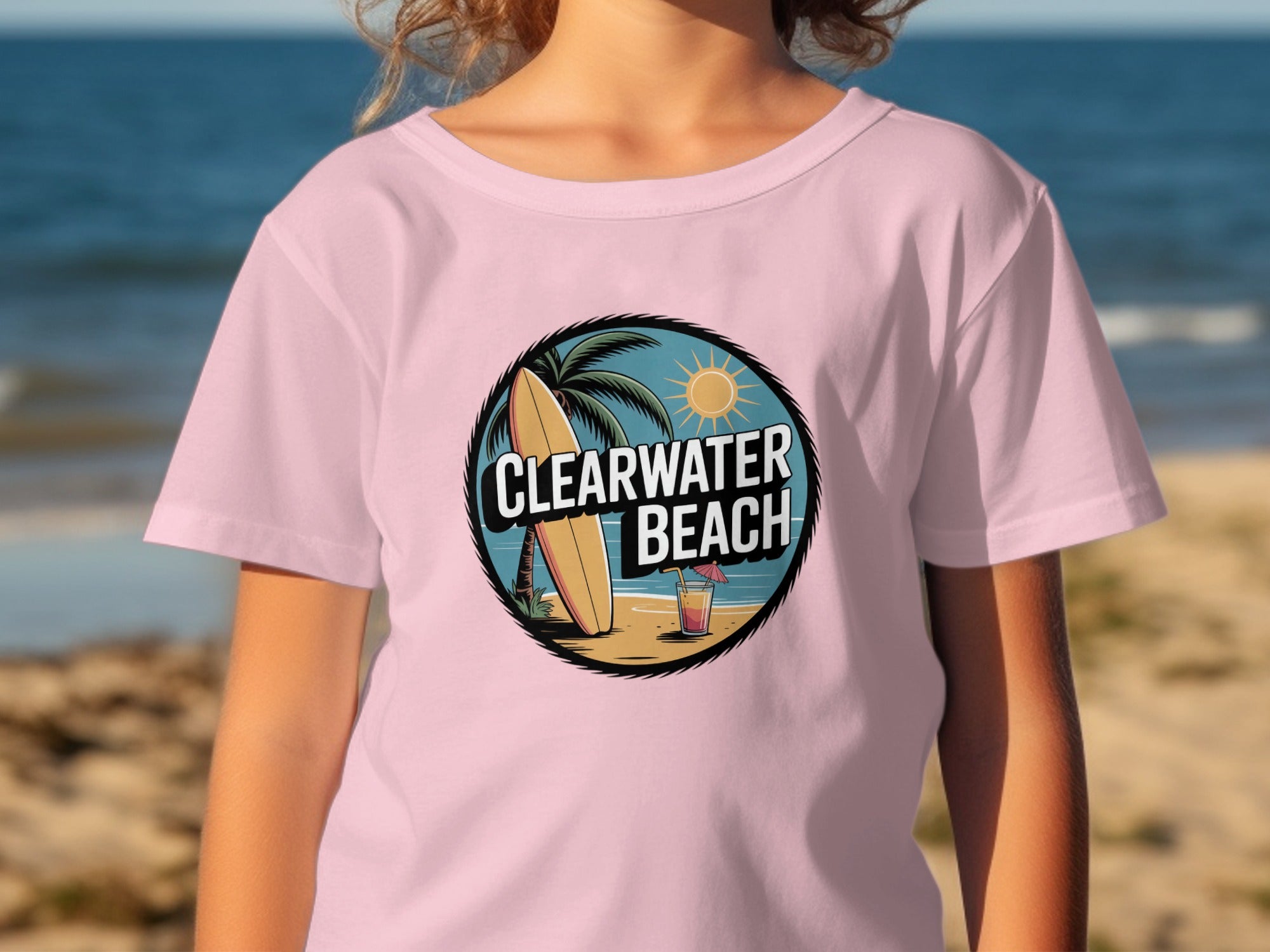 Clearwater Beach Surfboard Design T-Shirt product