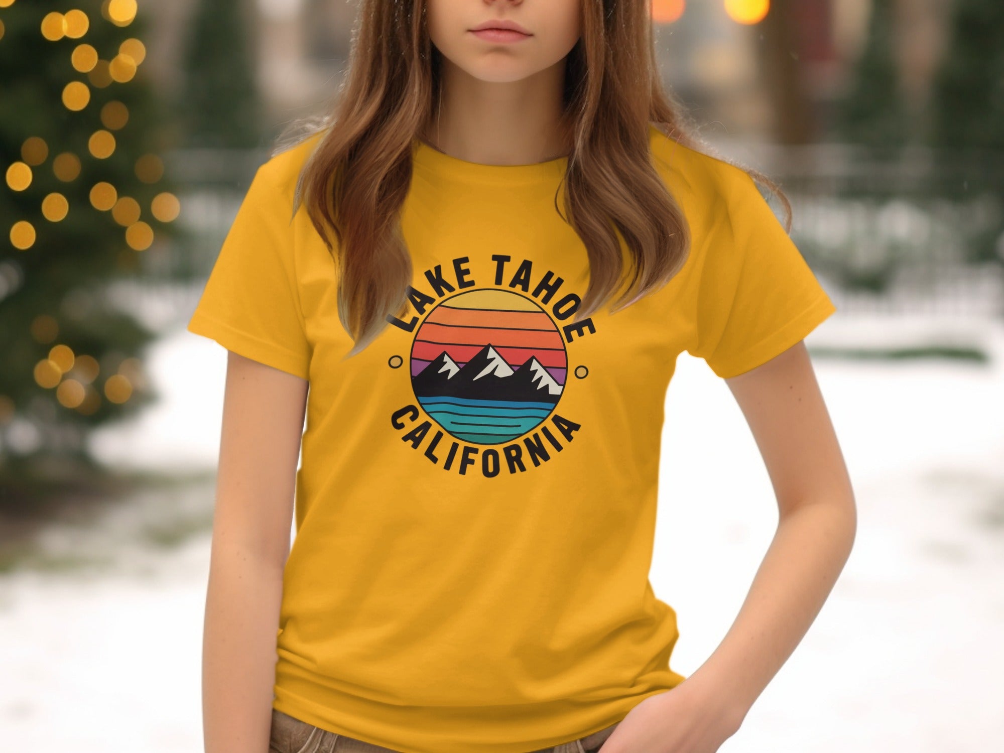 Lake Tahoe California Graphic Tee Shirt