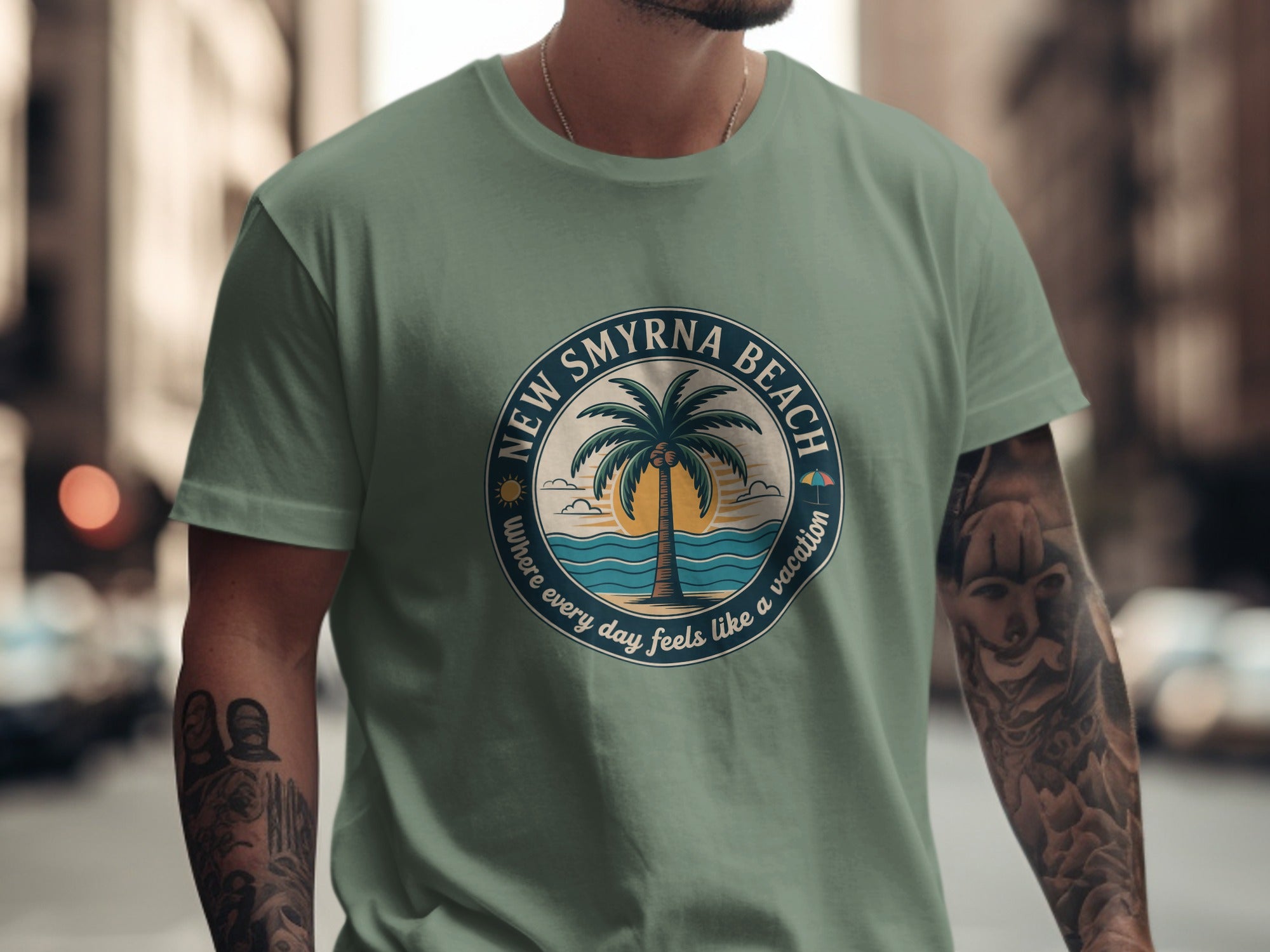 New Smyrna Beach Vacation Feel T-Shirt product