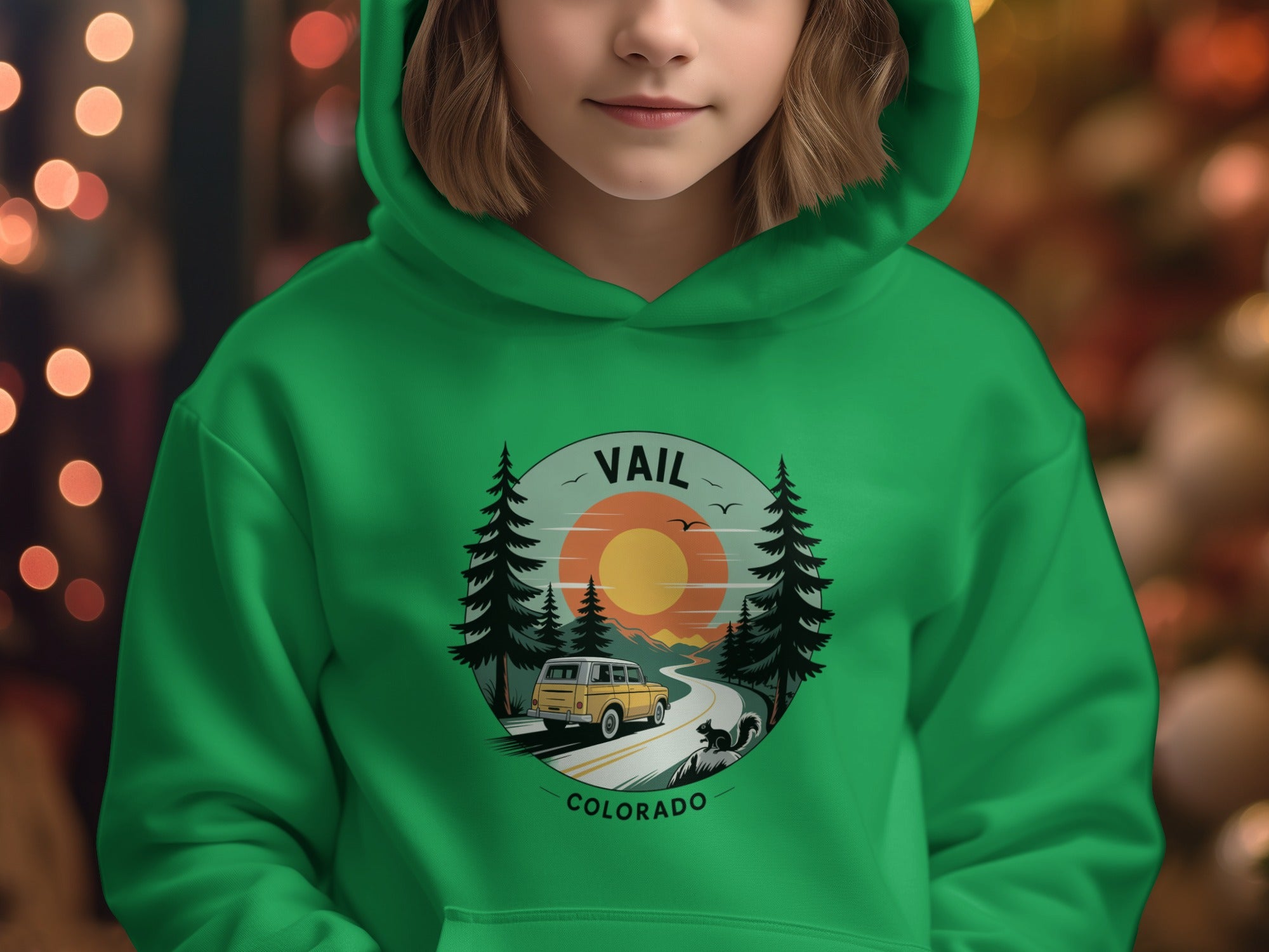 Vail Colorado Sunset Landscape Print Hoodie product