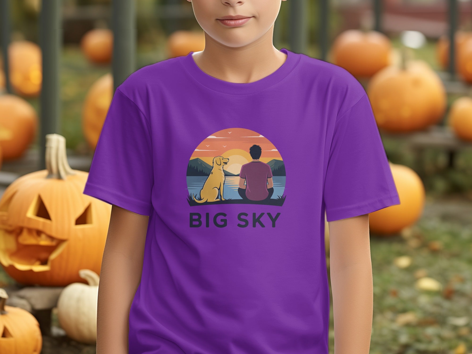 Big Sky Scenic Sunset Graphic Design Shirt product