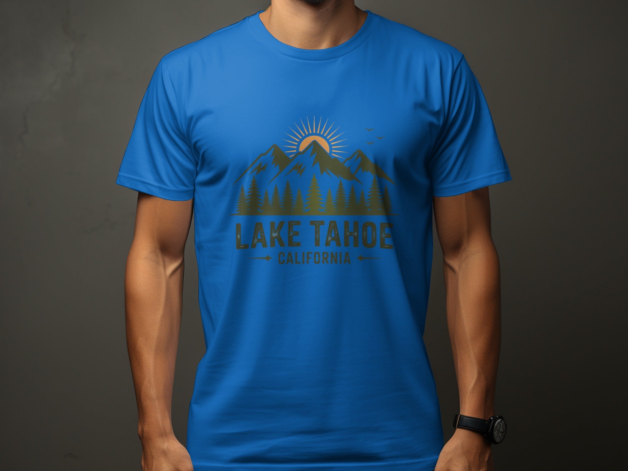 Lake Tahoe California Graphic Design T-Shirt Product