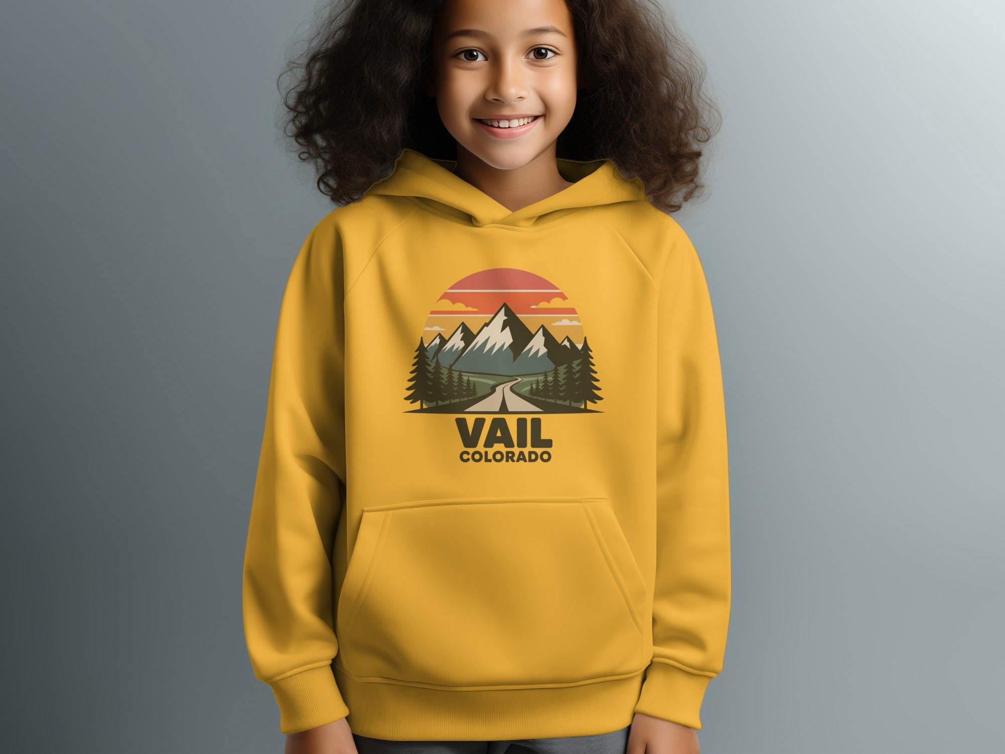 Vail Colorado Scenic Hoodie for Kids Casual Wear product