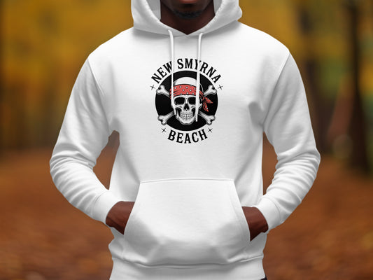 New Smyrna Beach Skull Pirate Hoodie product