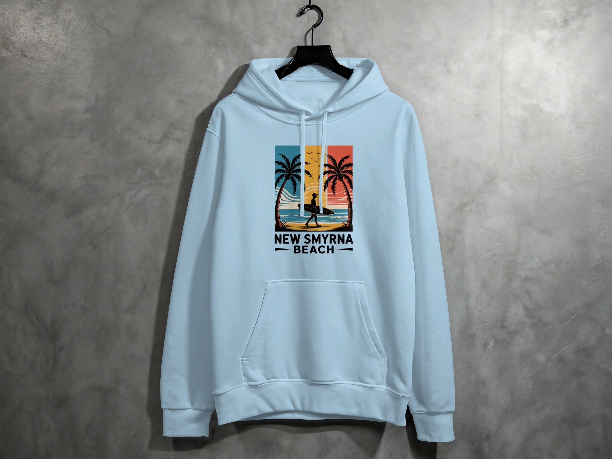 New Smyrna Beach Surfer Graphic Hoodie product