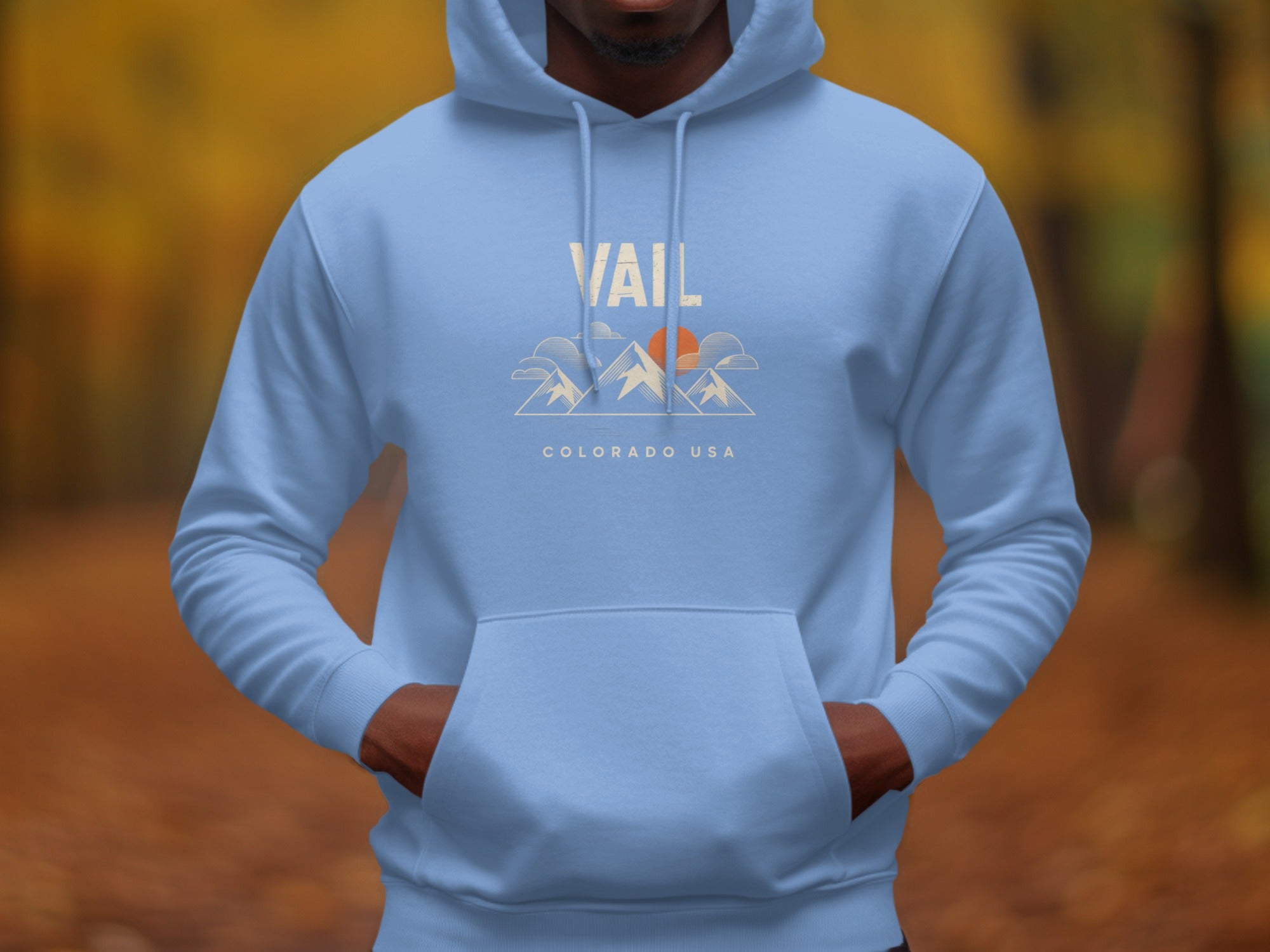 Vail Colorado USA Mountain Design Hoodie product