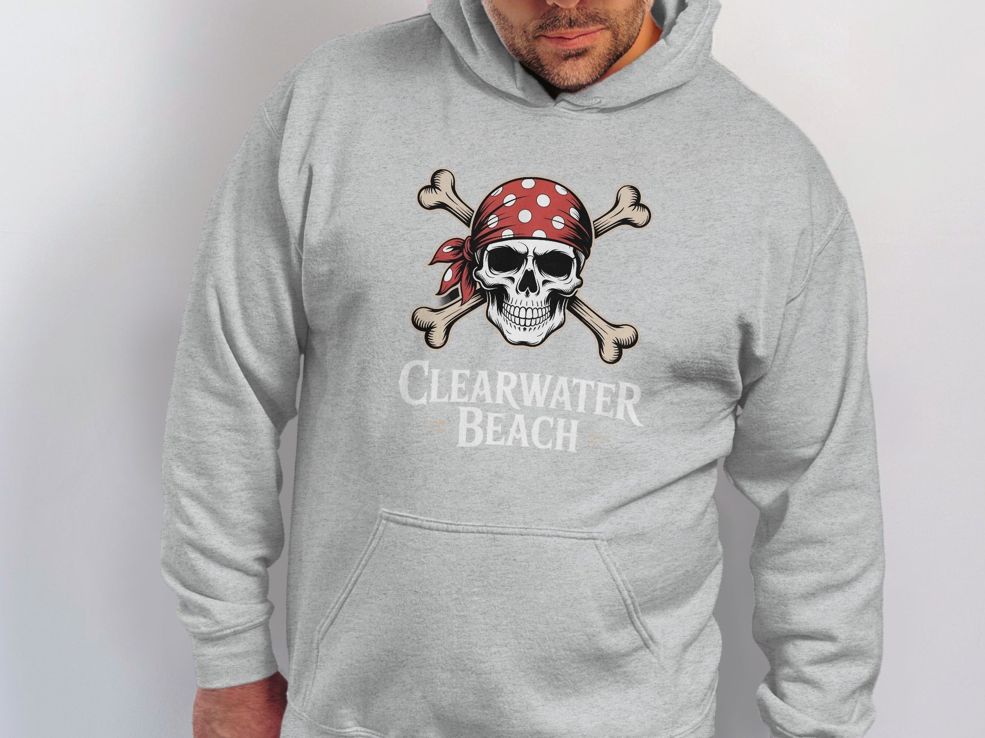 Clearwater Beach Skull Pirate Hoodie product