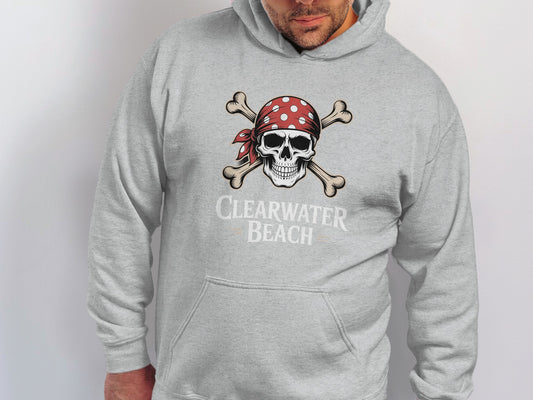 Clearwater Beach Skull Pirate Hoodie product