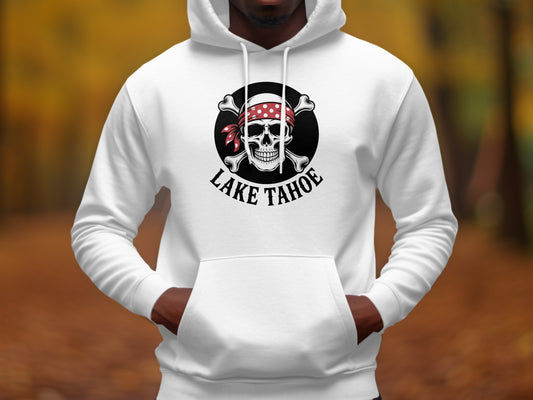 Lake Tahoe Skull and Crossbones Design Hoodie product type