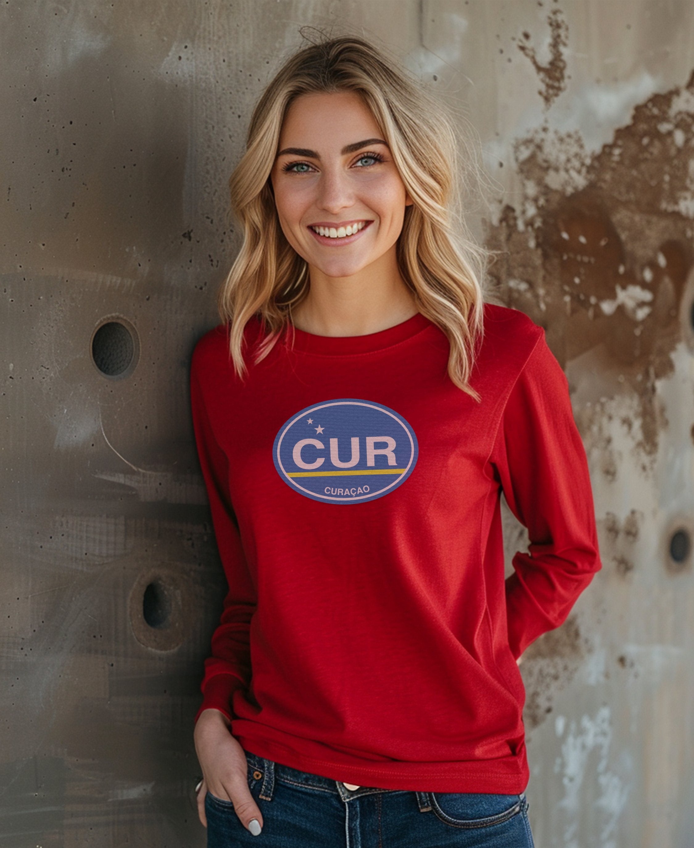 Curacao CUR Logo Long Sleeve Shirt product