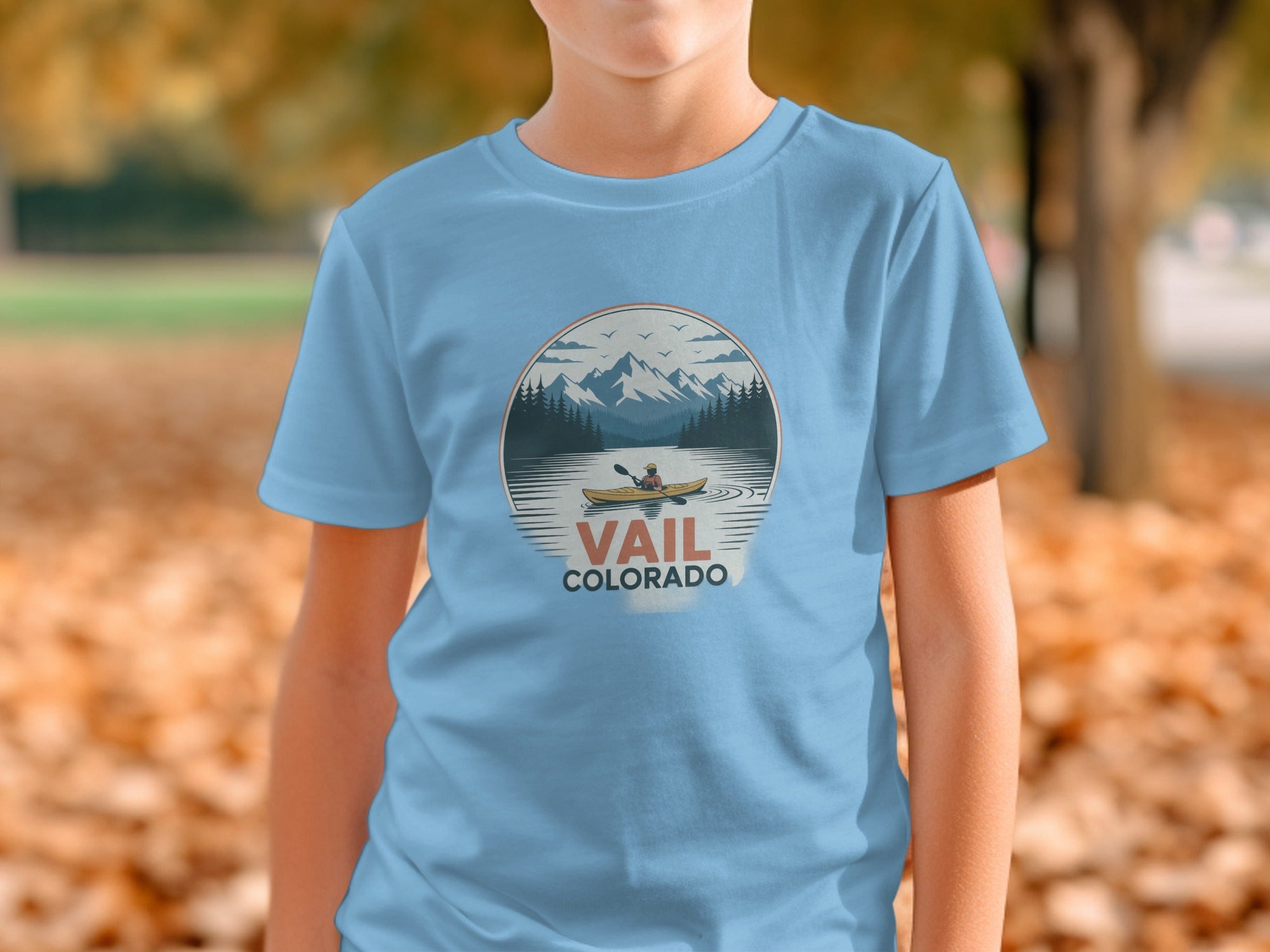 Vail Colorado Canoe Adventure Scenic Graphic Shirt product