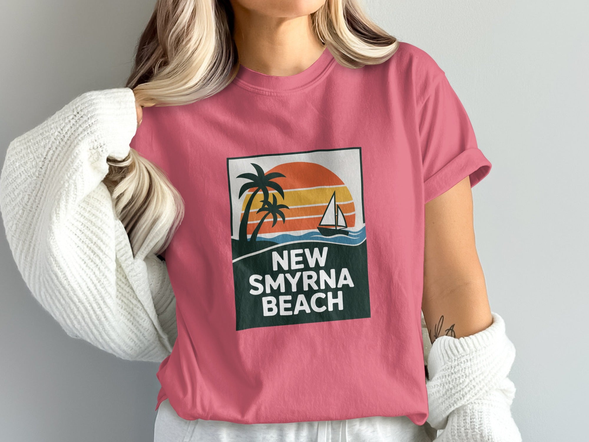 New Smyrna Beach Graphic Tee Casual Wear Product Type