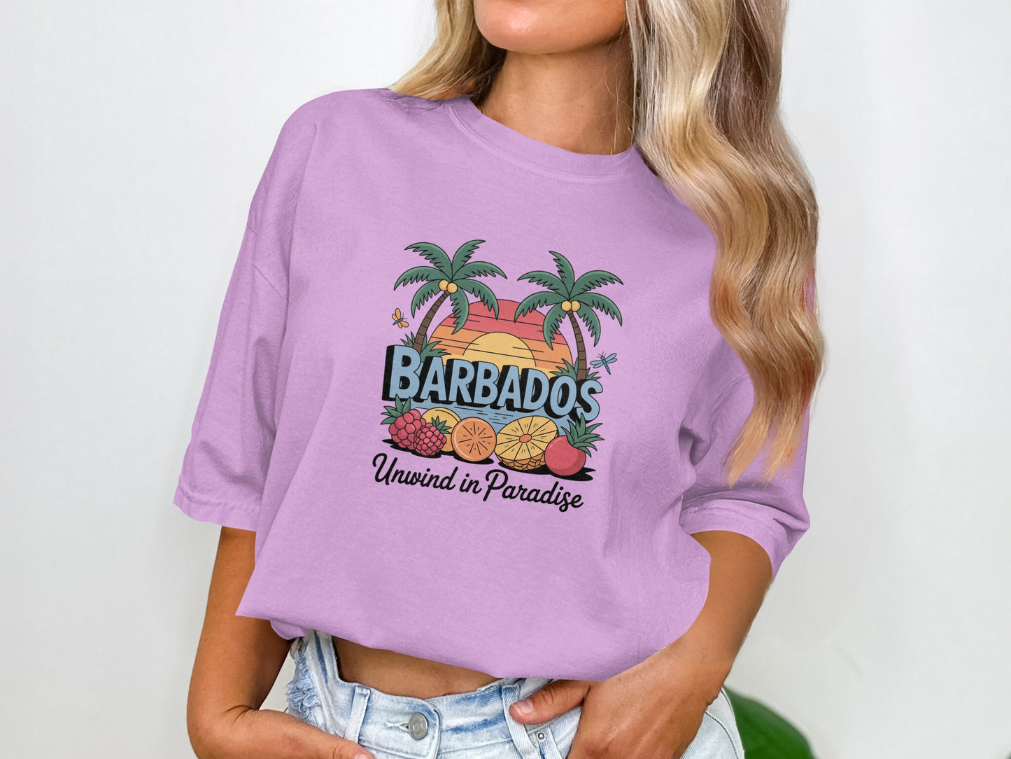 Unwind in Paradise Barbados Casual Graphic T-shirt product