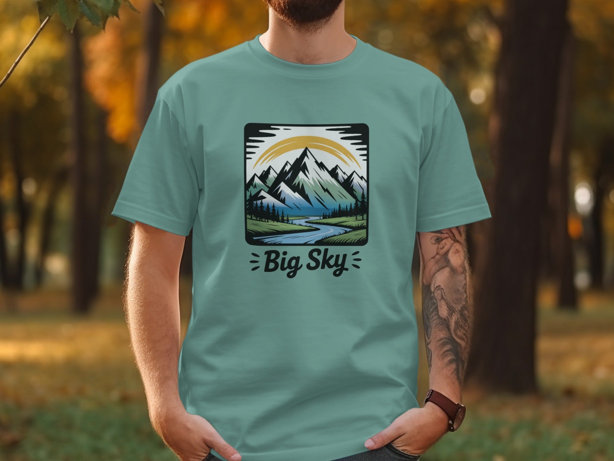 Big Sky Scenic Mountain Graphic Tee Product