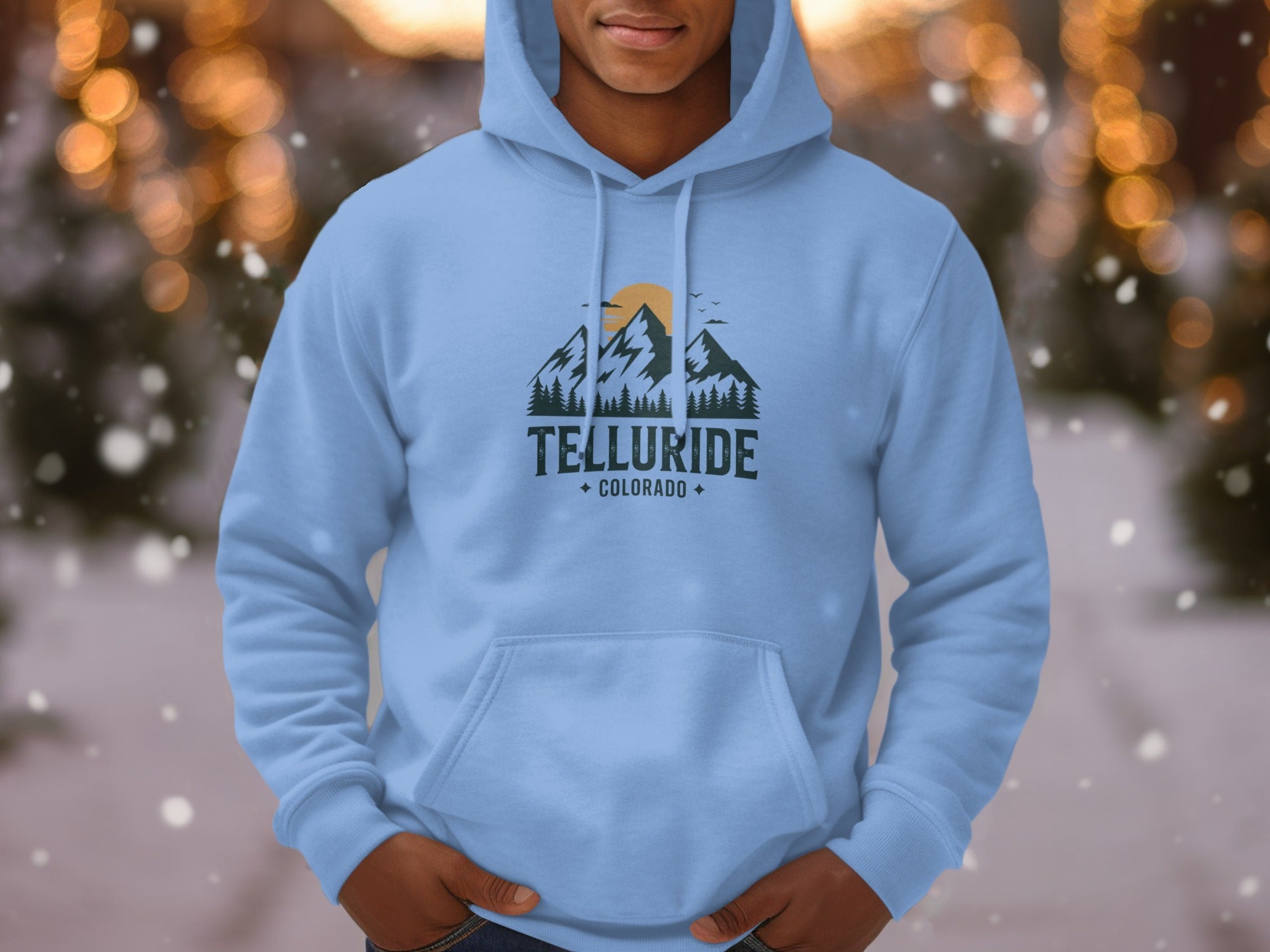 Telluride Mens Hoodies Telluride Colorado Graphic Hoodie