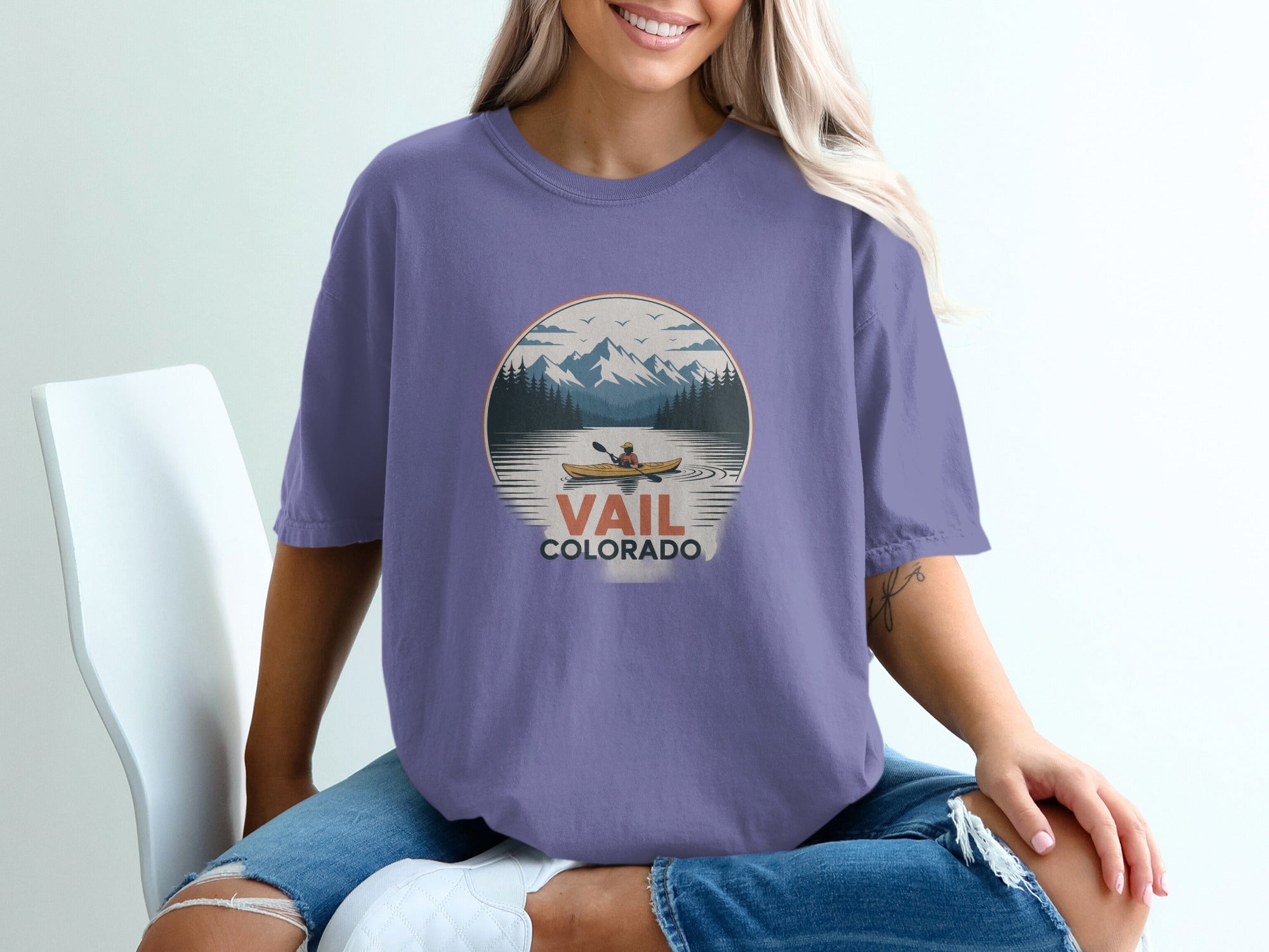Vail Colorado Scenic Design Graphic T-shirt product