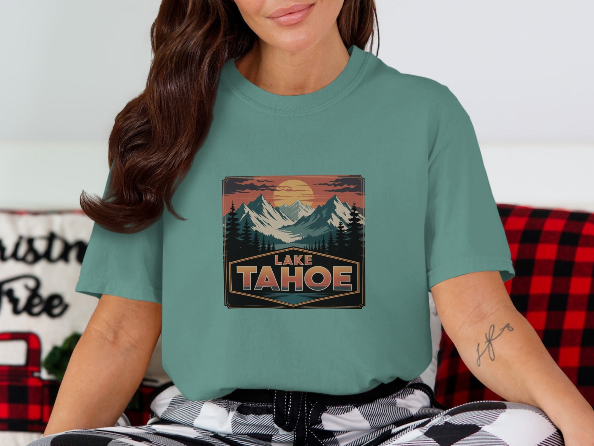 Lake Tahoe Graphic T Shirt with Scenic Design product