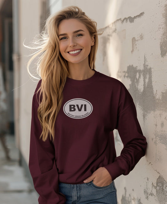 British Virgin Islands BVI maroon long sleeve product type