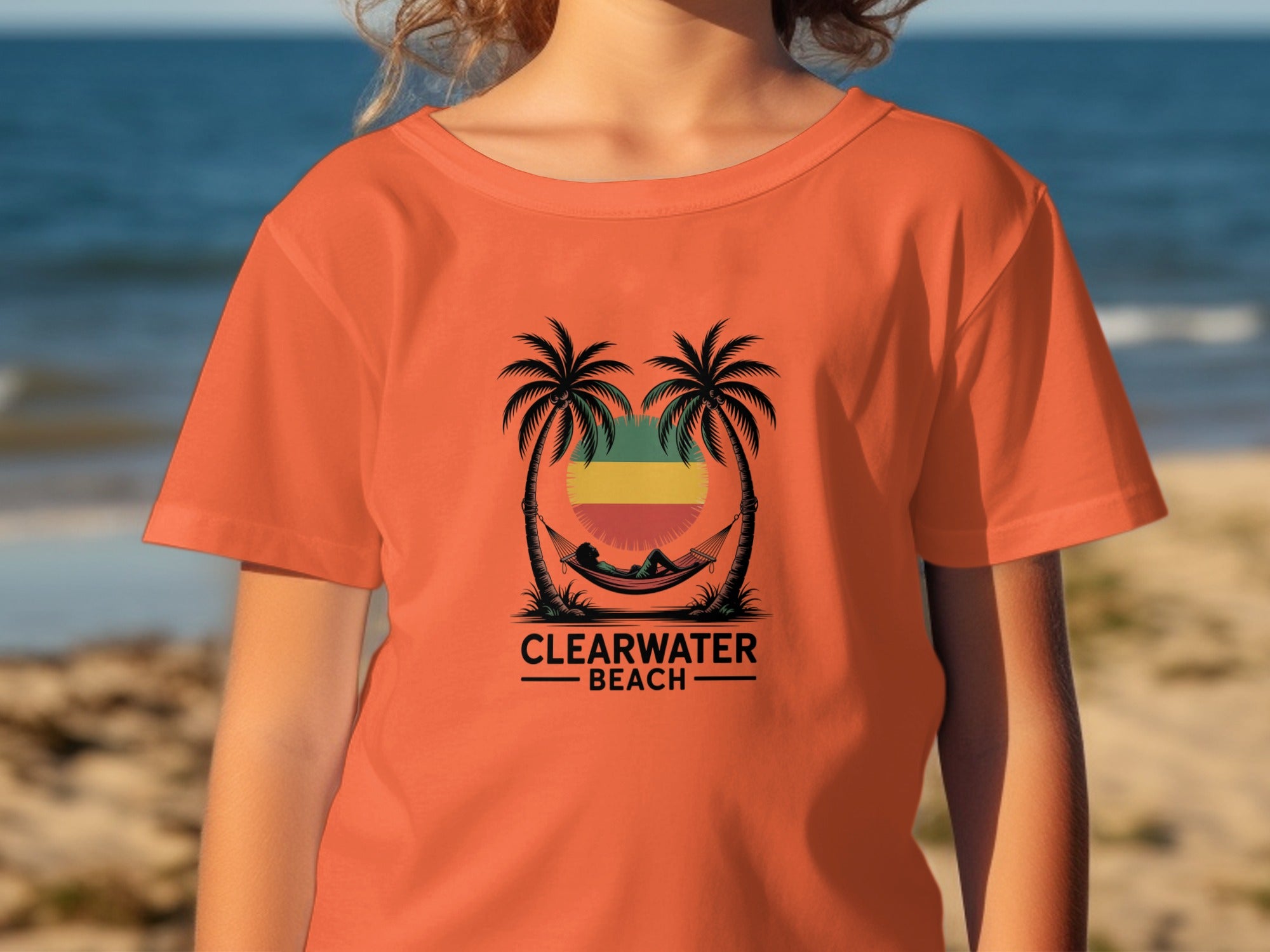 Clearwater Beach Sunset Design Tee Shirt product type