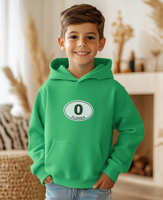 Florida Green Hoodie for Kids Cozy Sweatshirt product type