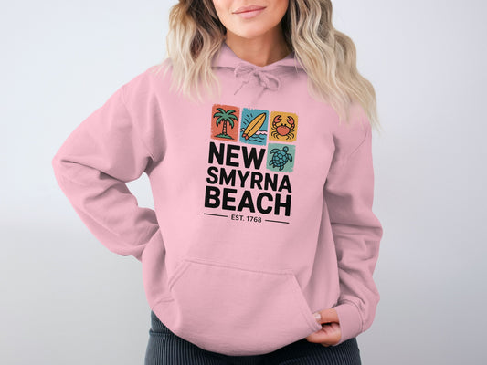 New Smyrna Beach EST 1768 Graphic Hoodie product