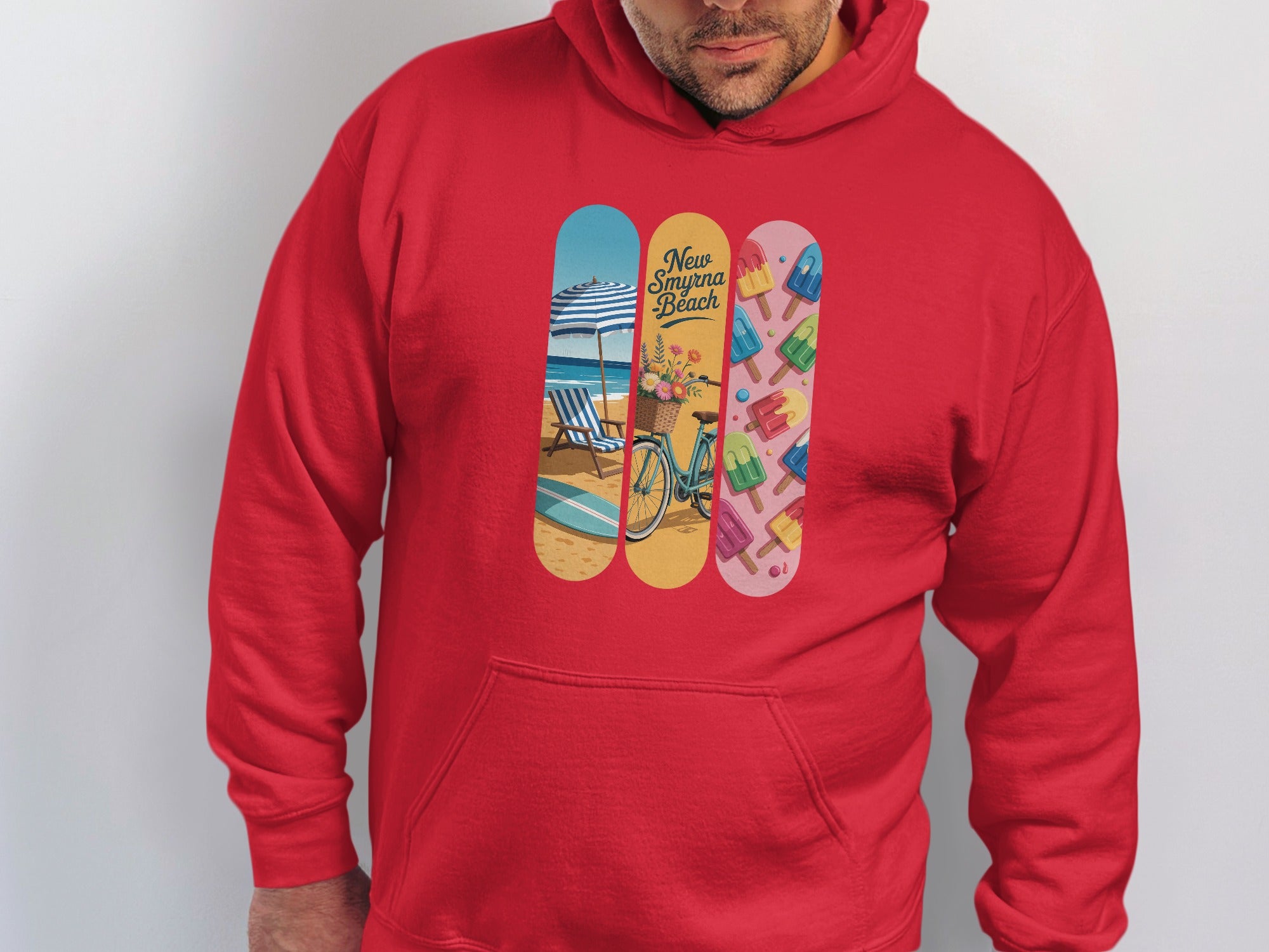 New Smyrna Beach Colorful Vibrant Hoodie product type