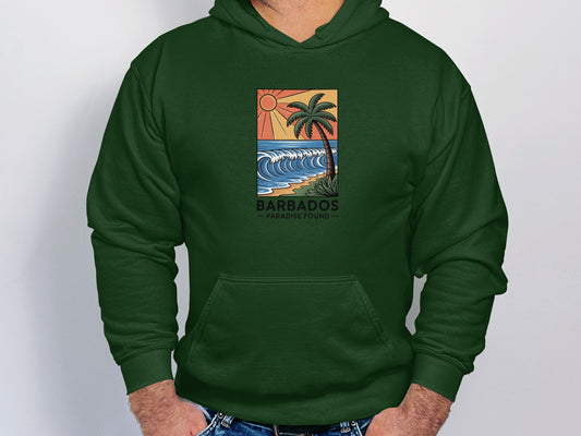 Barbados Paradise Found Graphic Hoodie product type