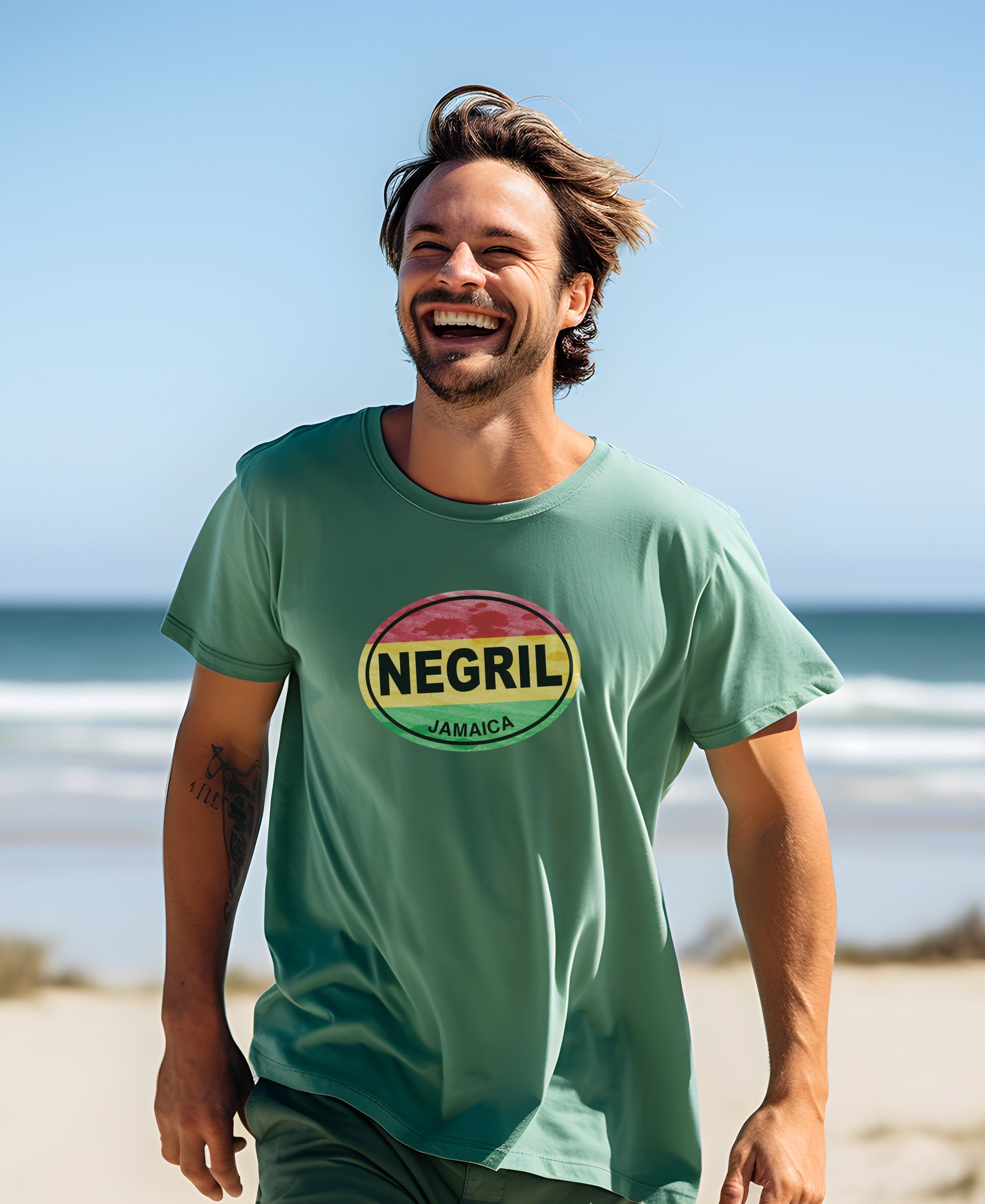 Negril Mens T-Shirt – Great for Negril’s Annual Bob Marley Birthday Bash