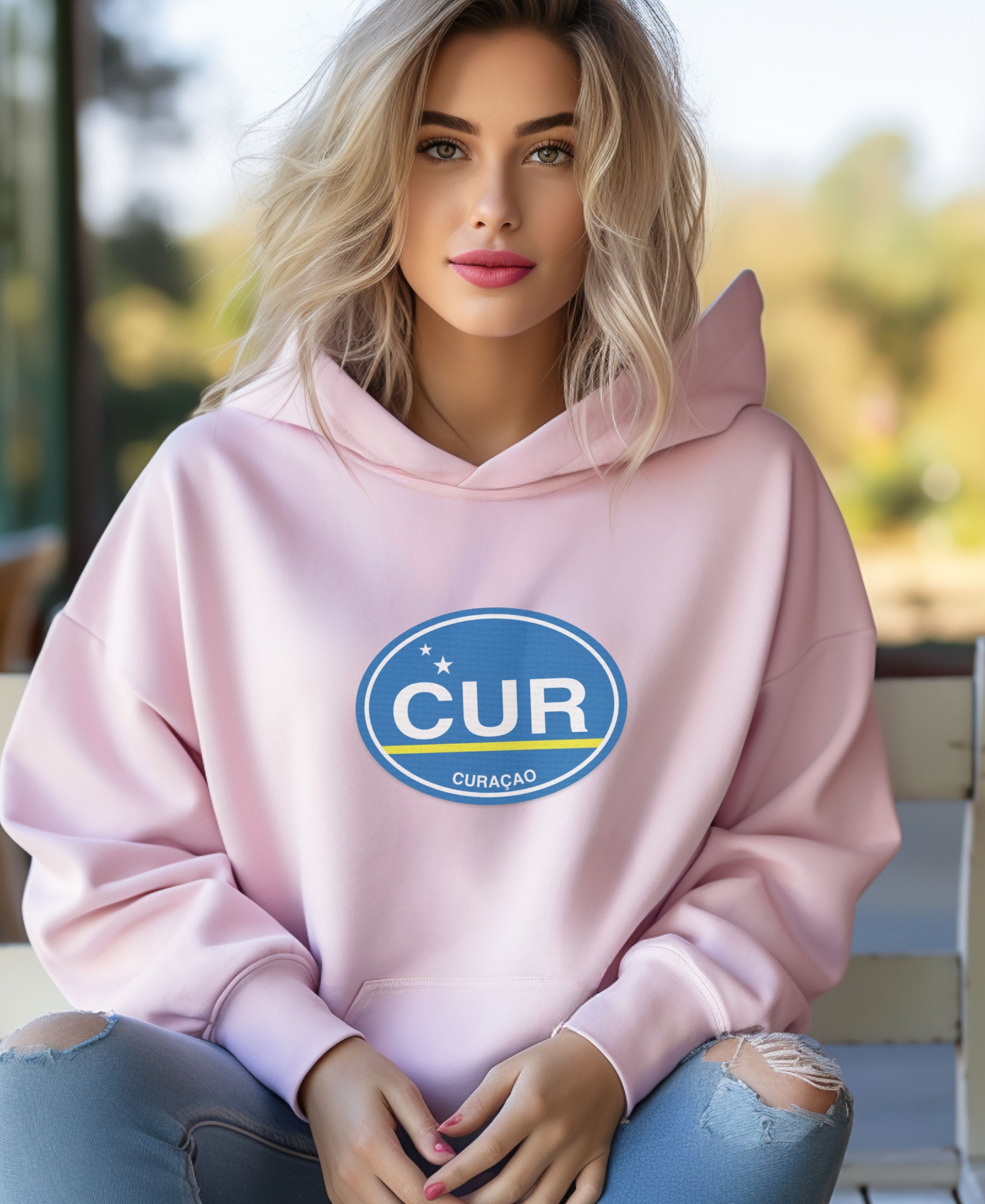 Curacao Sunset Sips & Festival Nights Womens Hoodie