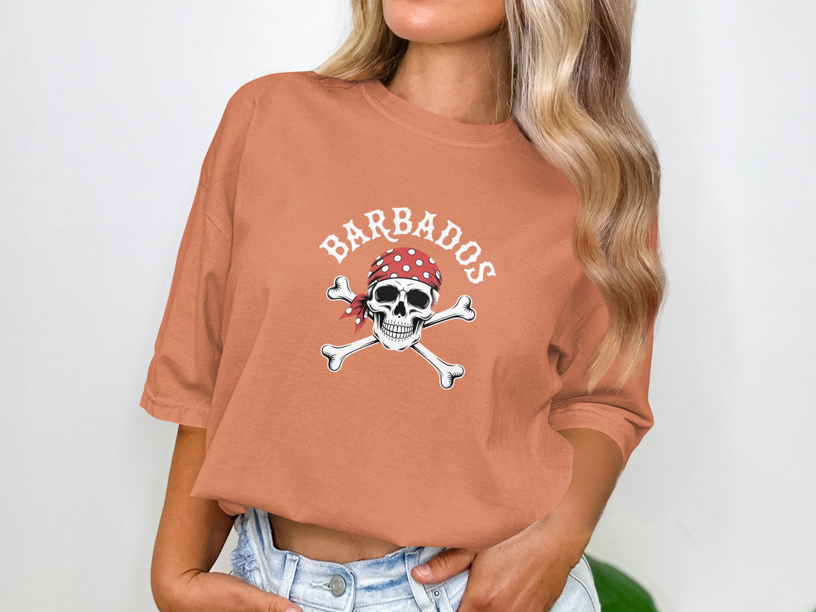 Barbados Skull and Crossbones Graphic Tee product