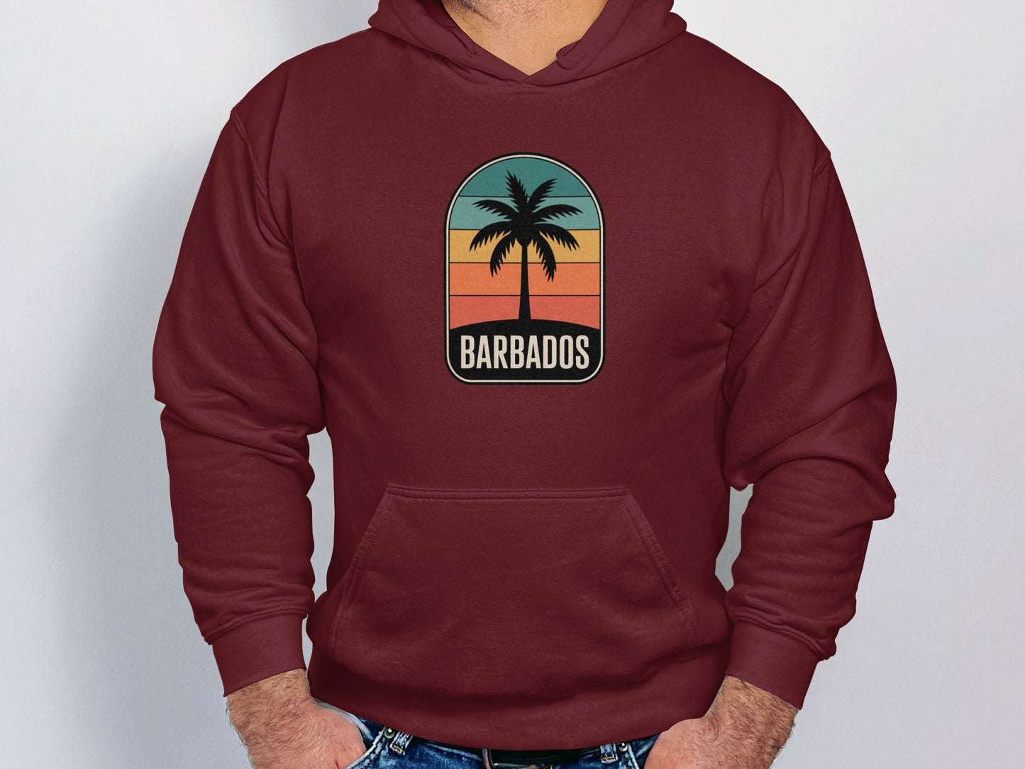 Barbados Palm Tree Graphic Hoodie product type
